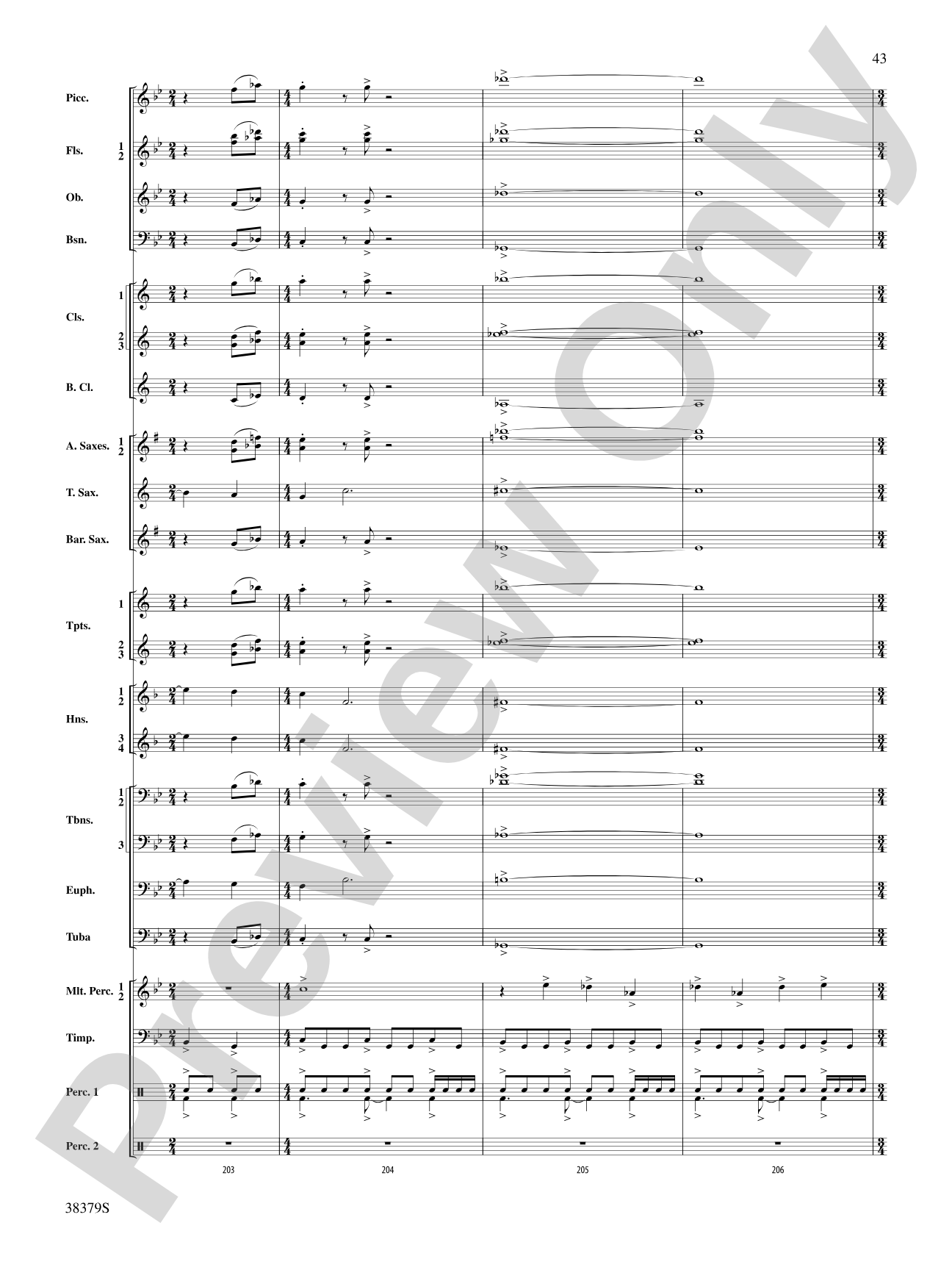Vision Quest: Concert Band Conductor Score & Parts