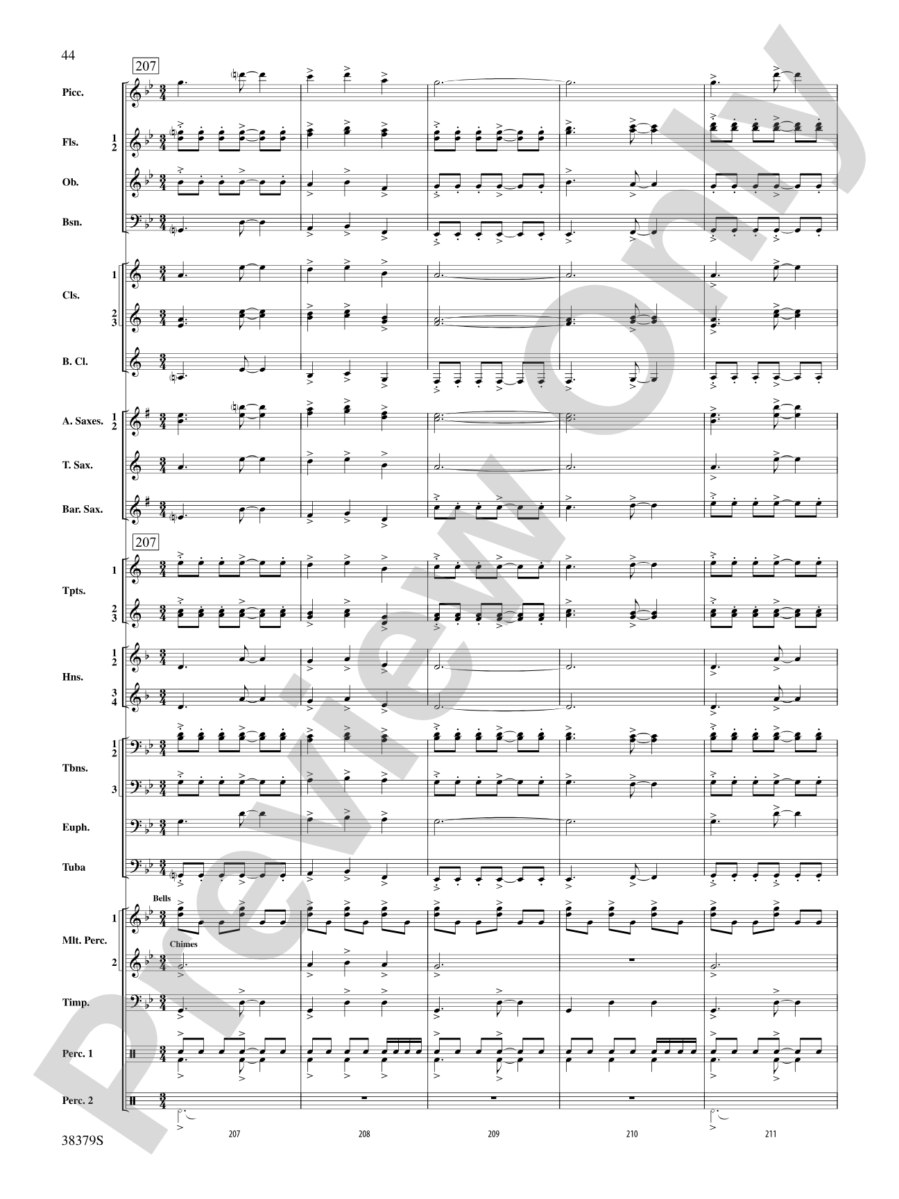 Vision Quest: Concert Band Conductor Score & Parts