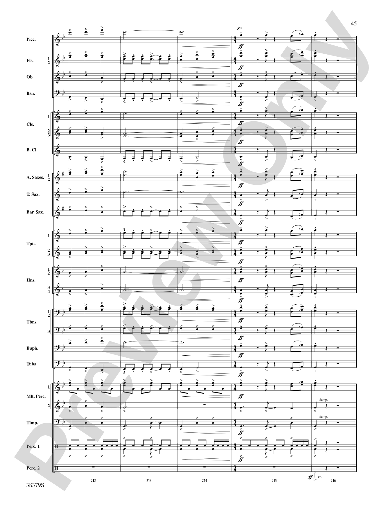 Vision Quest: Concert Band Conductor Score & Parts