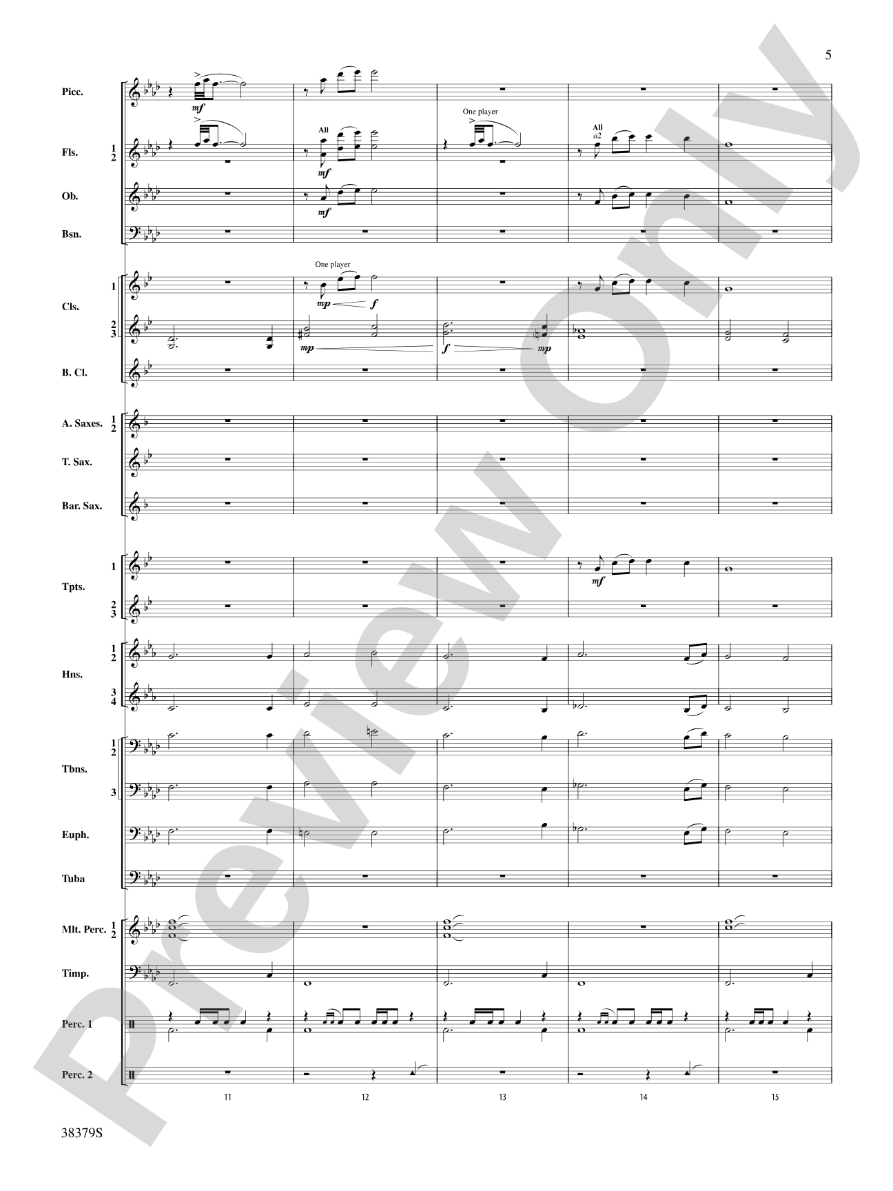Vision Quest: Concert Band Conductor Score & Parts