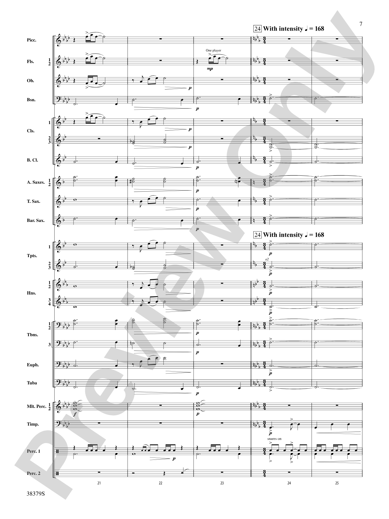 Vision Quest: Concert Band Conductor Score & Parts