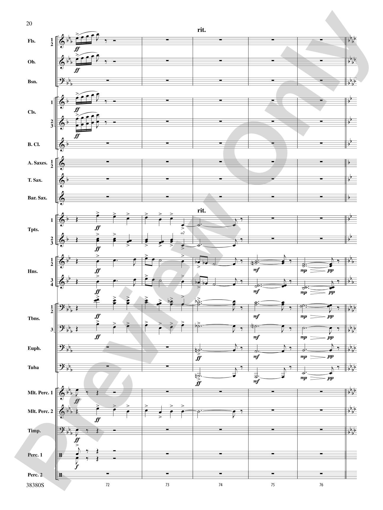 And in the End It Was Earth: Concert Band Conductor Score & Parts