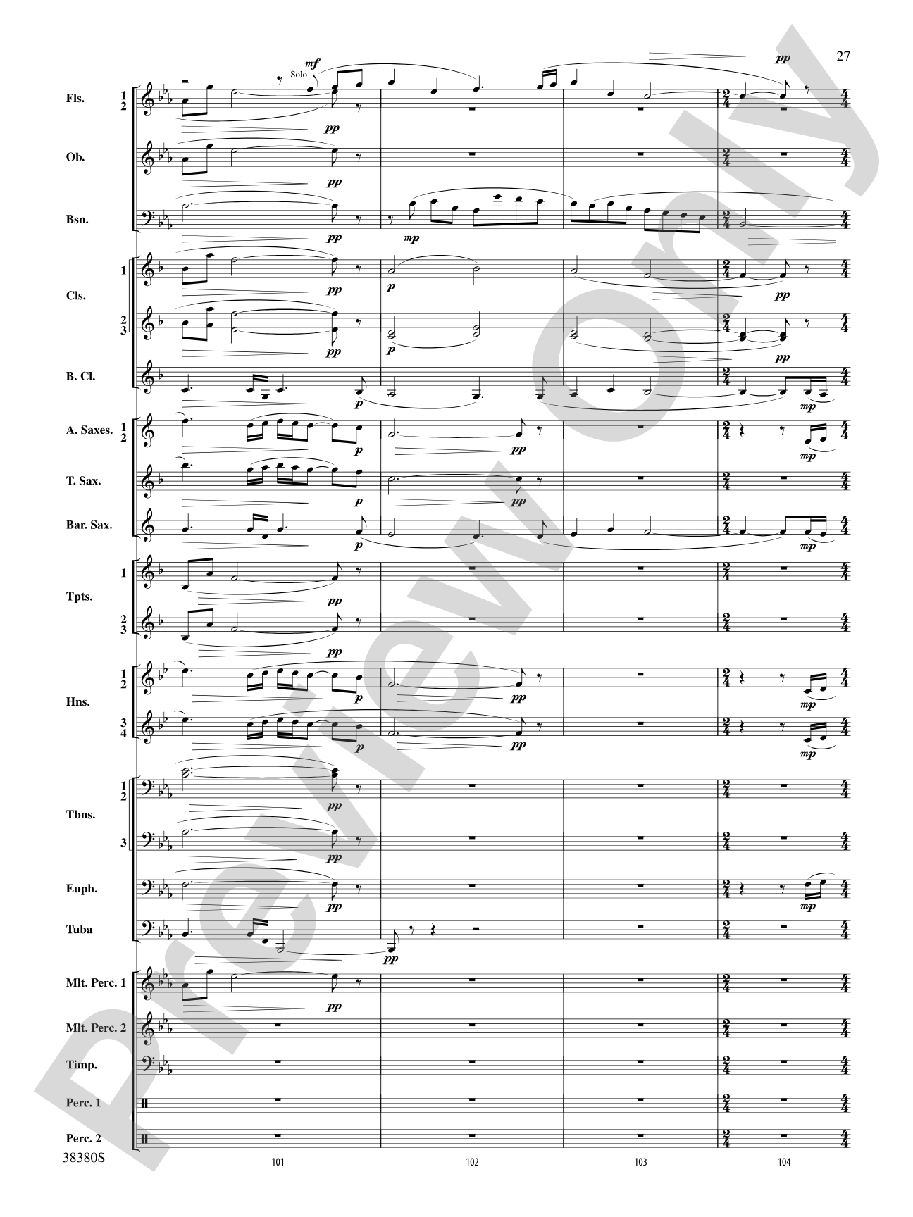 And in the End It Was Earth: Concert Band Conductor Score & Parts