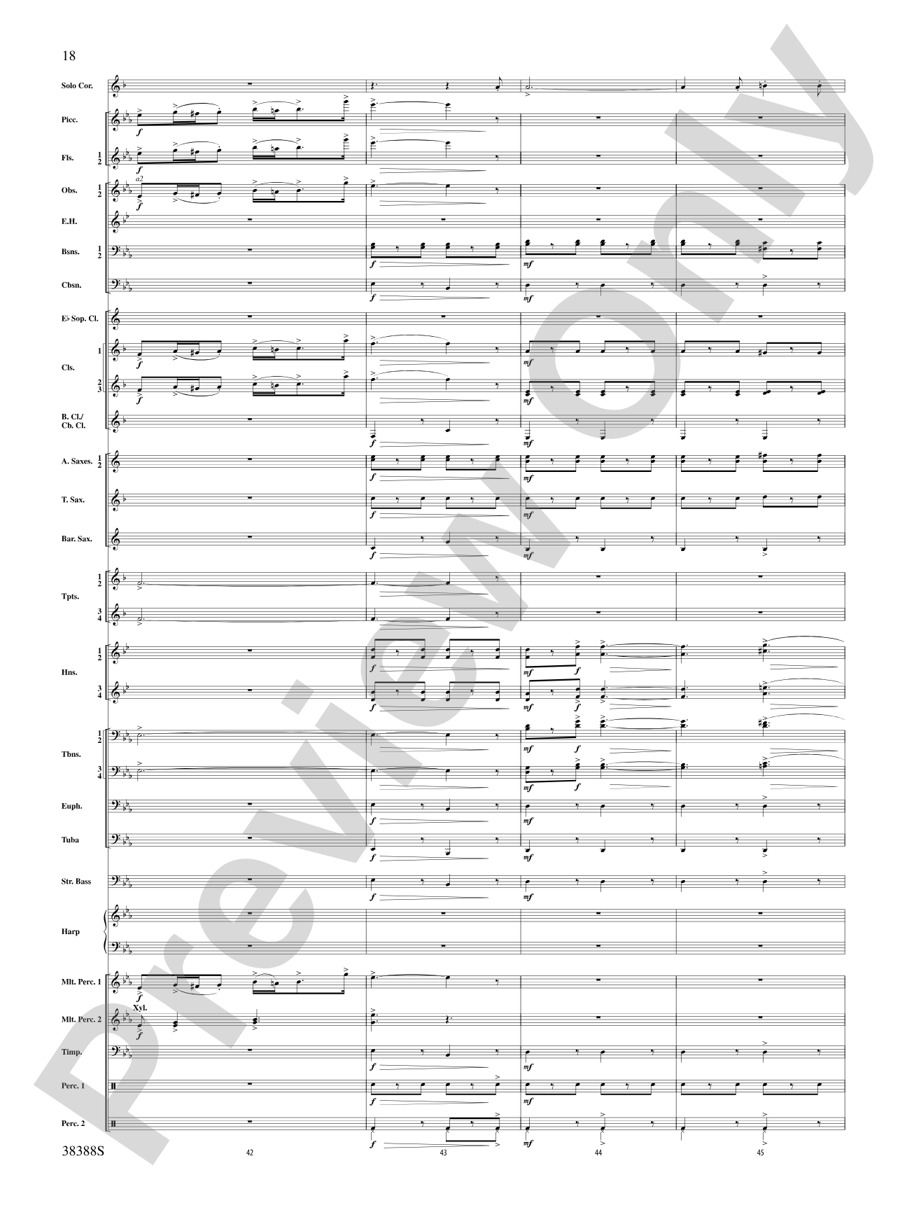 Napoli: Concert Band Conductor Score & Parts