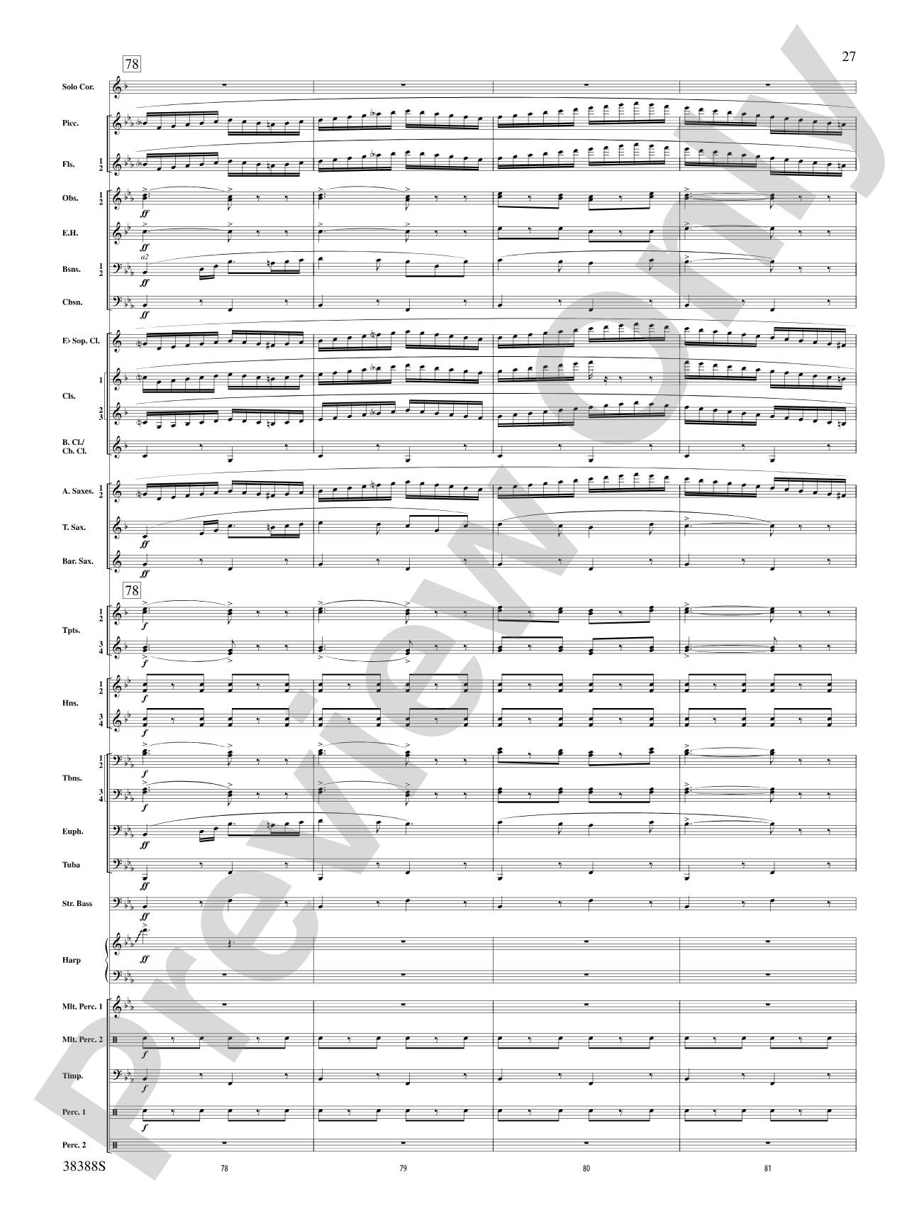 Napoli: Concert Band Conductor Score & Parts