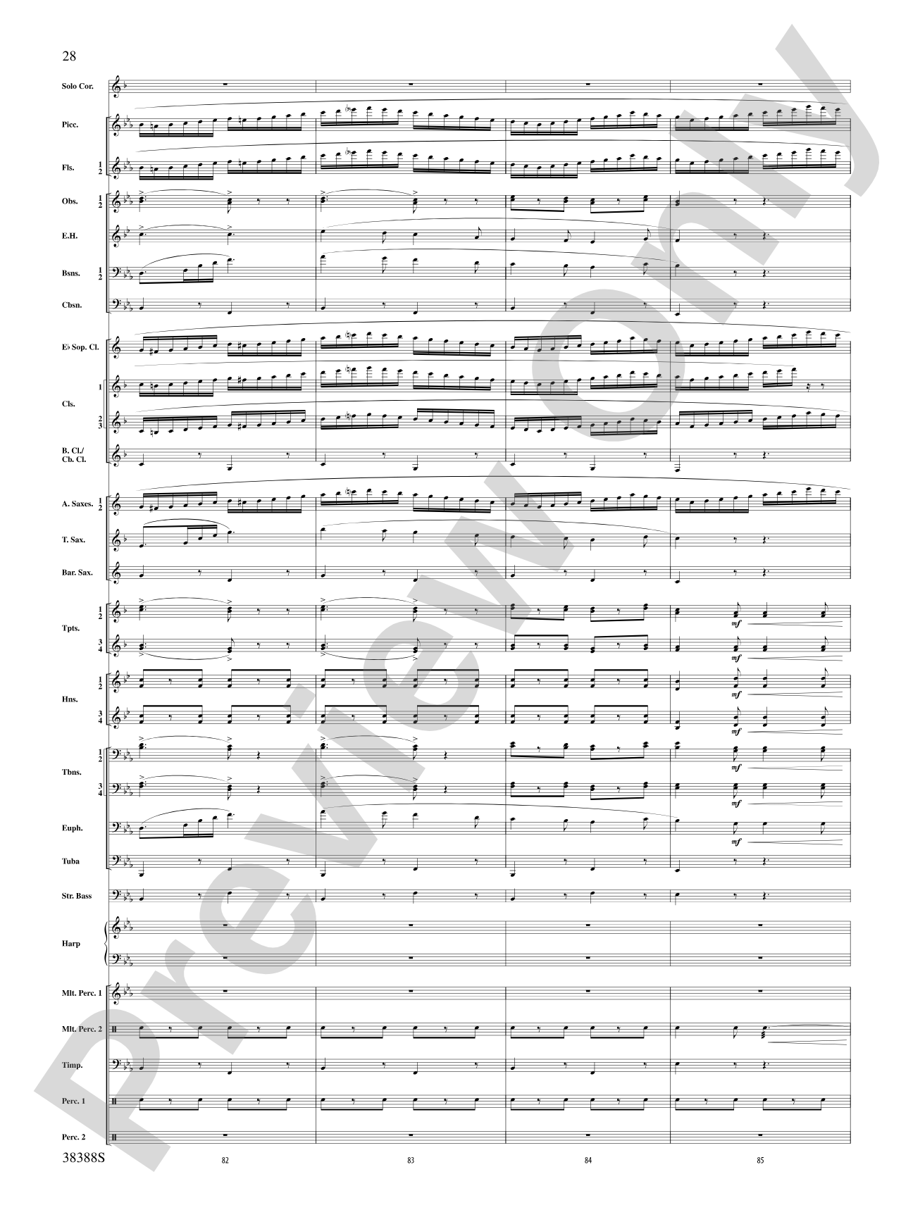 Napoli: Concert Band Conductor Score & Parts
