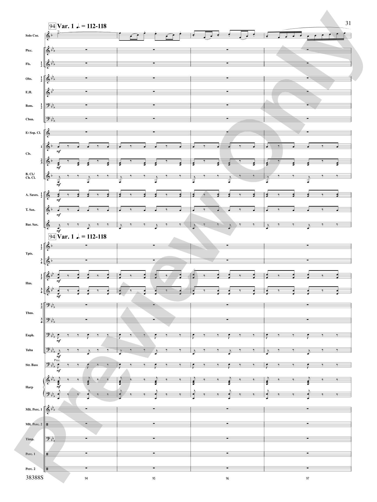 Napoli: Concert Band Conductor Score & Parts