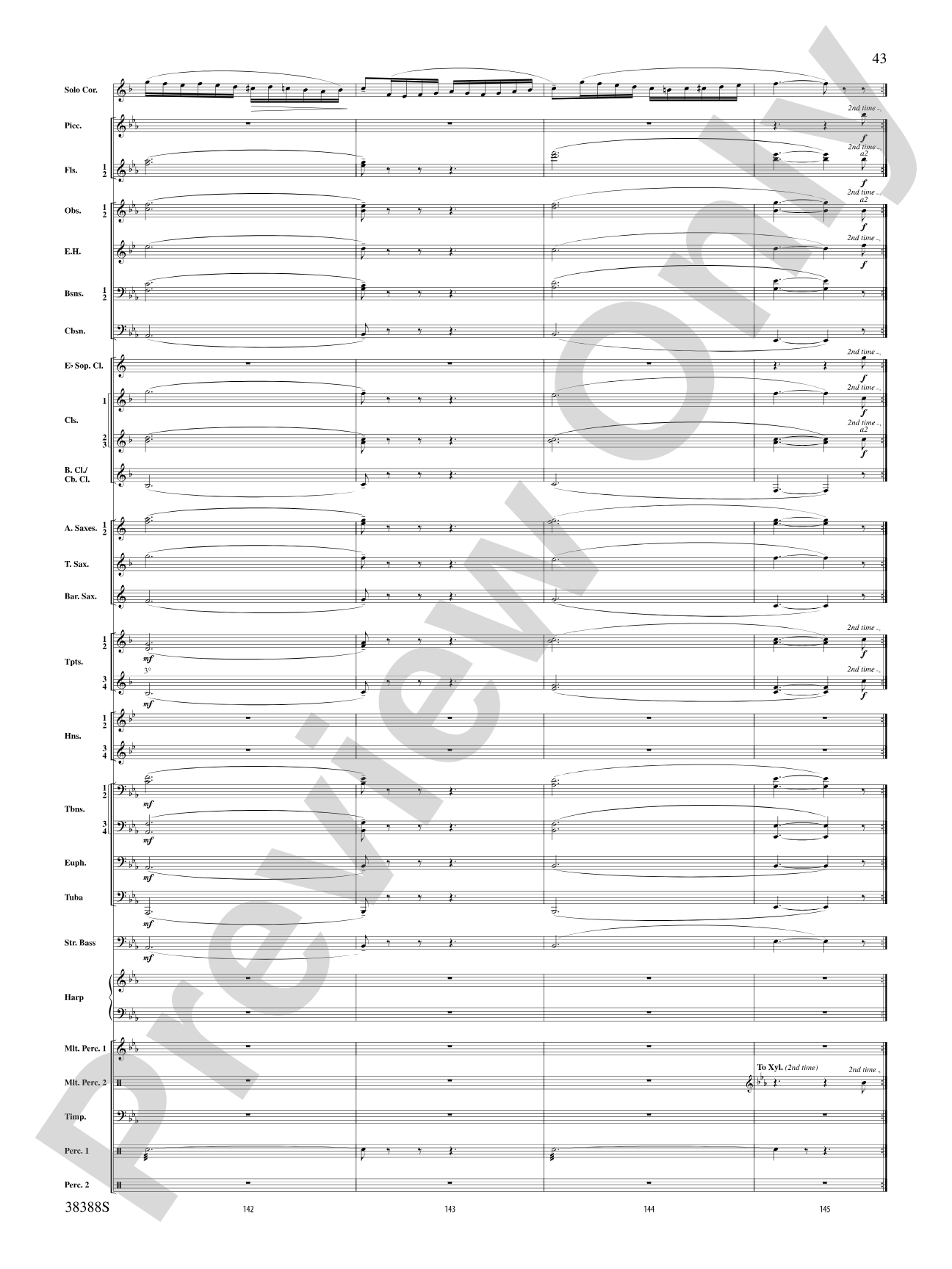 Napoli: Concert Band Conductor Score & Parts