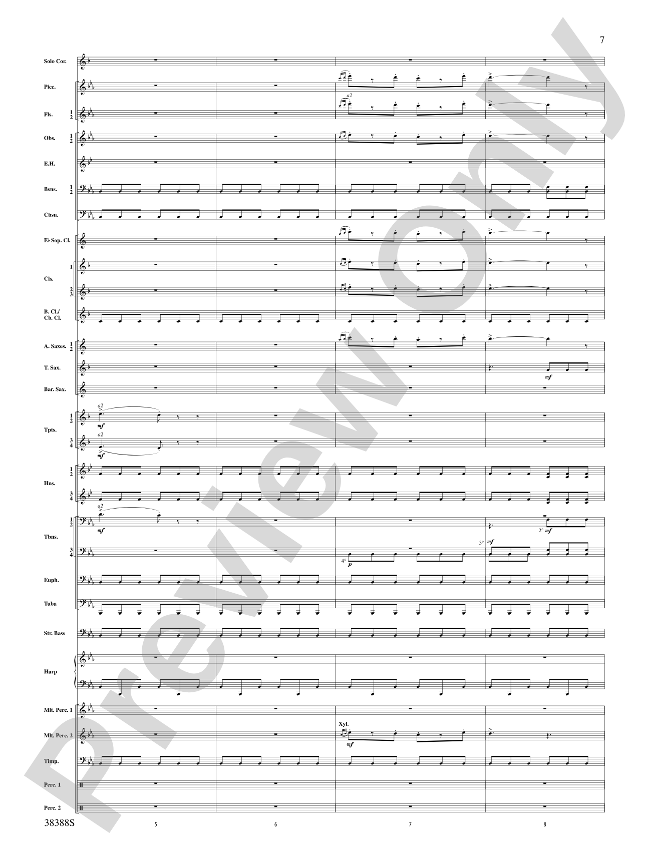 Napoli: Concert Band Conductor Score & Parts