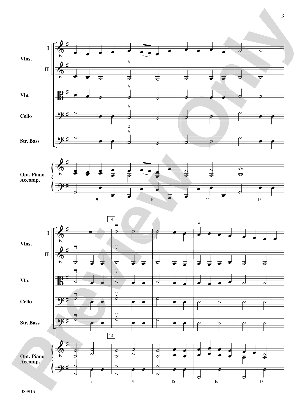 Rigaudon: String Orchestra Conductor Score & Parts