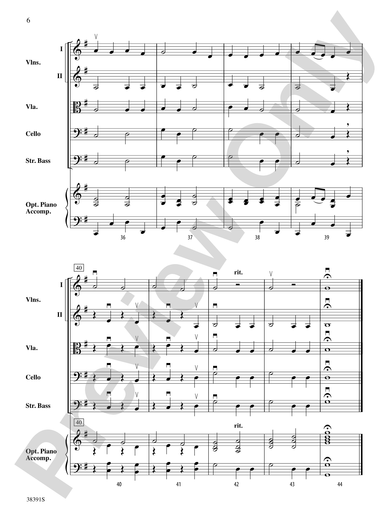 Rigaudon: String Orchestra Conductor Score & Parts