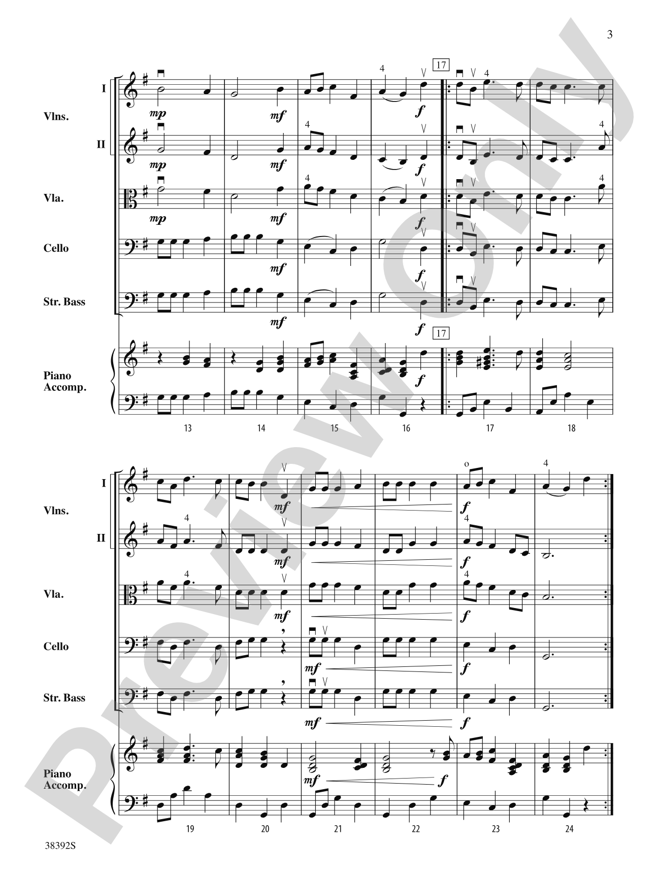 O Christmas Tree: String Orchestra Conductor Score & Parts