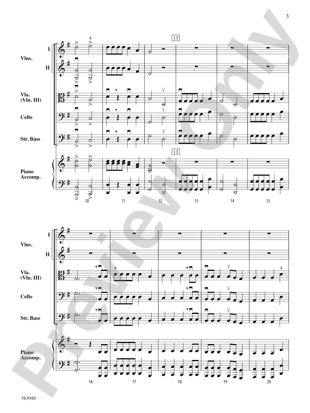 A House in Holland: String Orchestra Conductor Score & Parts