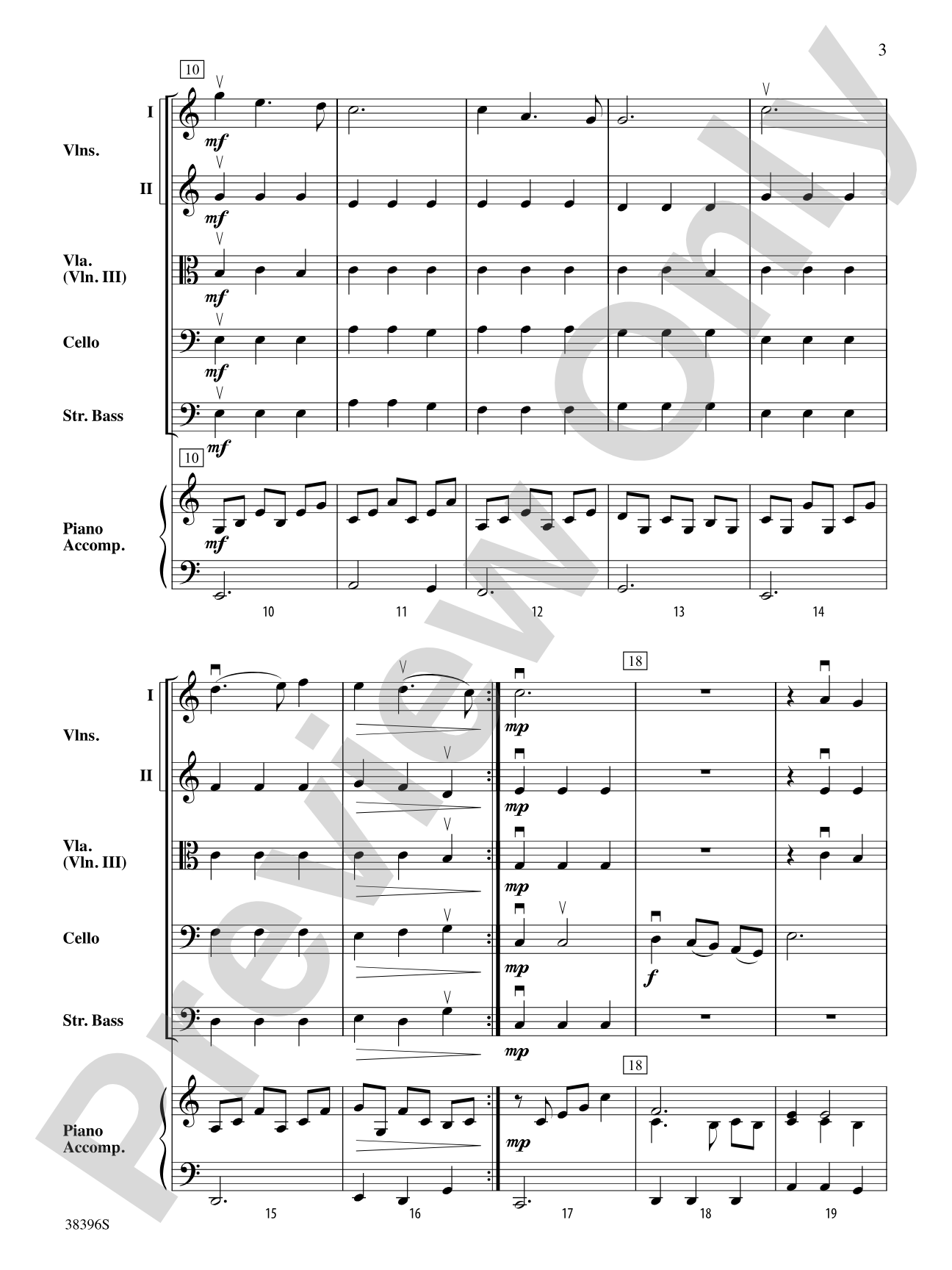 Arioso: String Orchestra Conductor Score & Parts