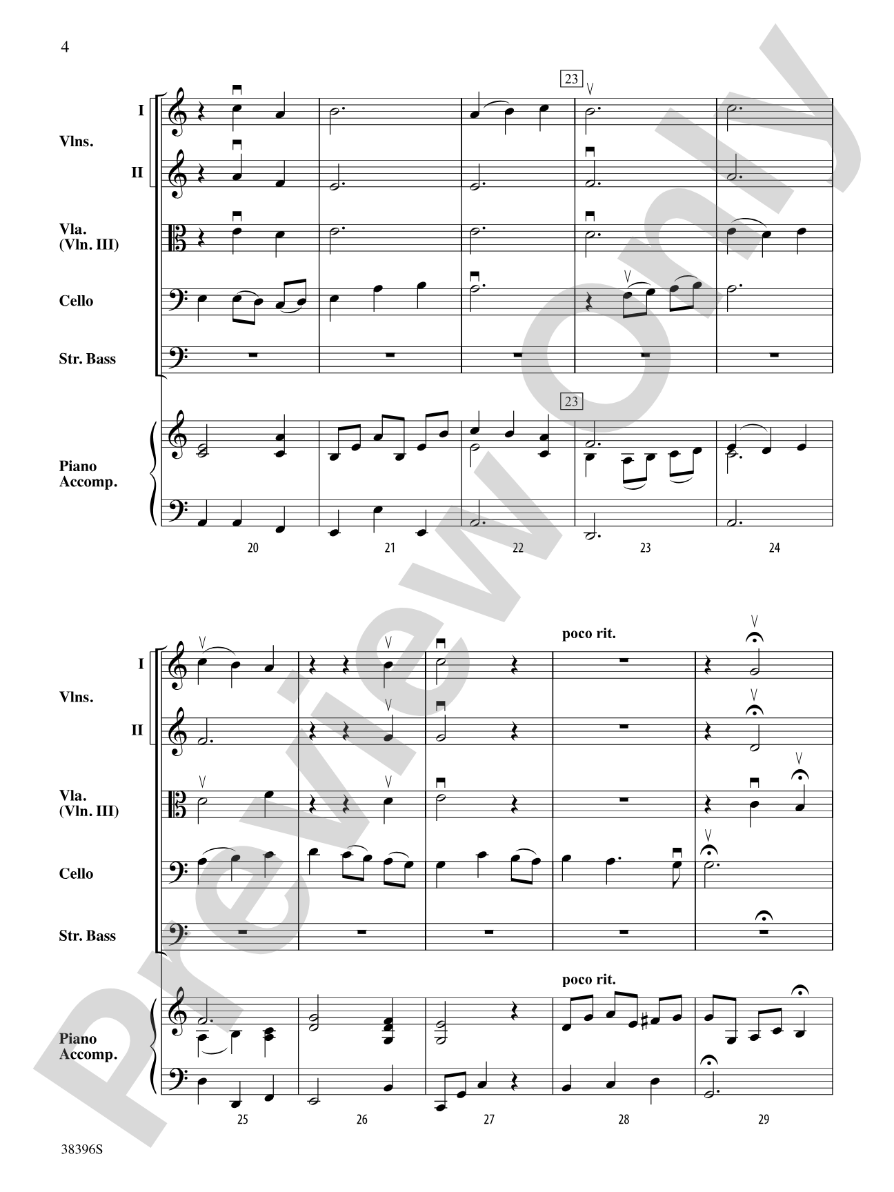 Arioso: String Orchestra Conductor Score & Parts
