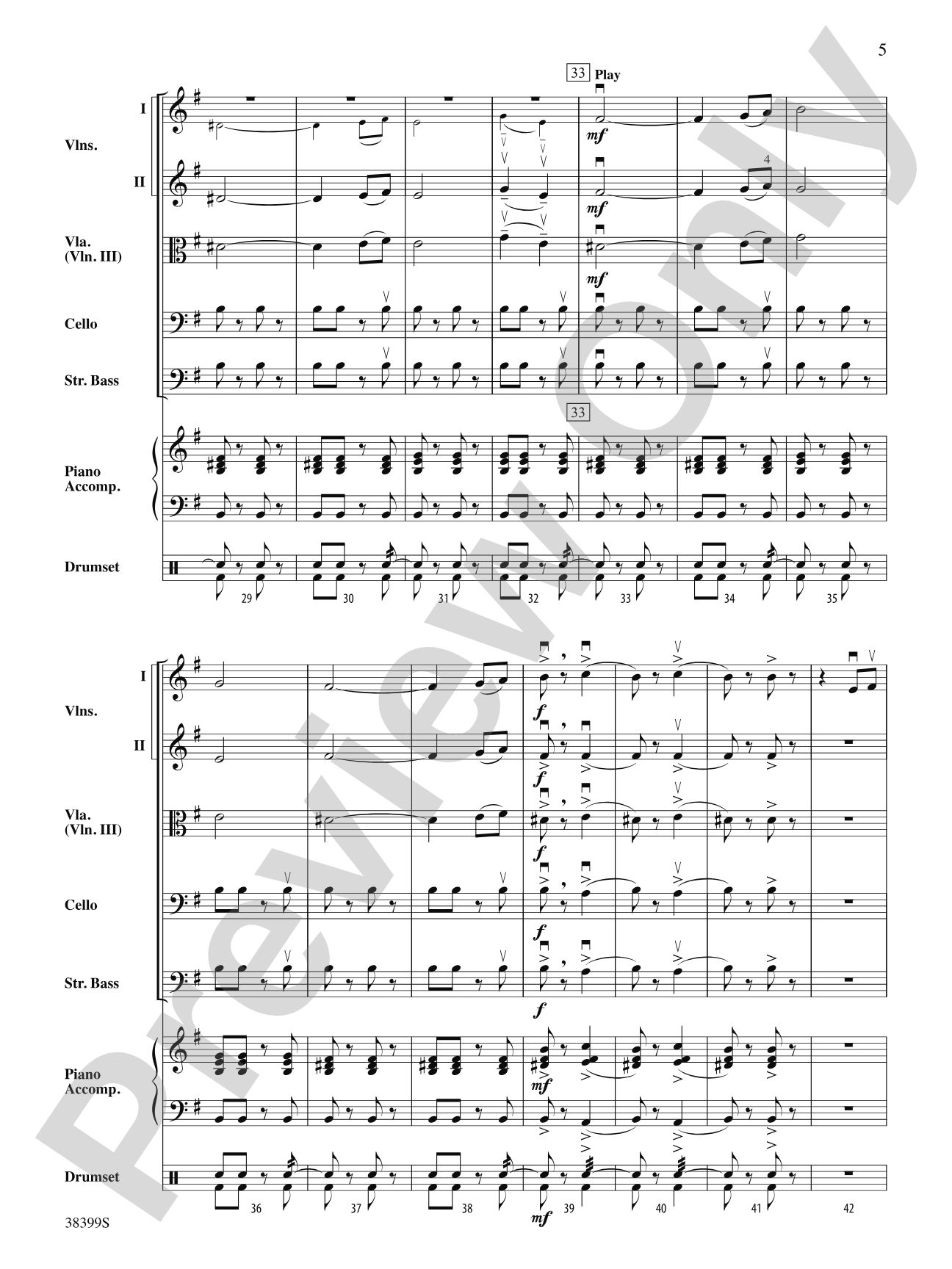 Andalucía: String Orchestra Conductor Score & Parts