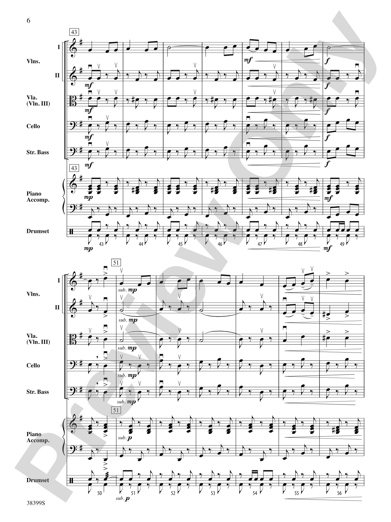 Andalucía: String Orchestra Conductor Score & Parts