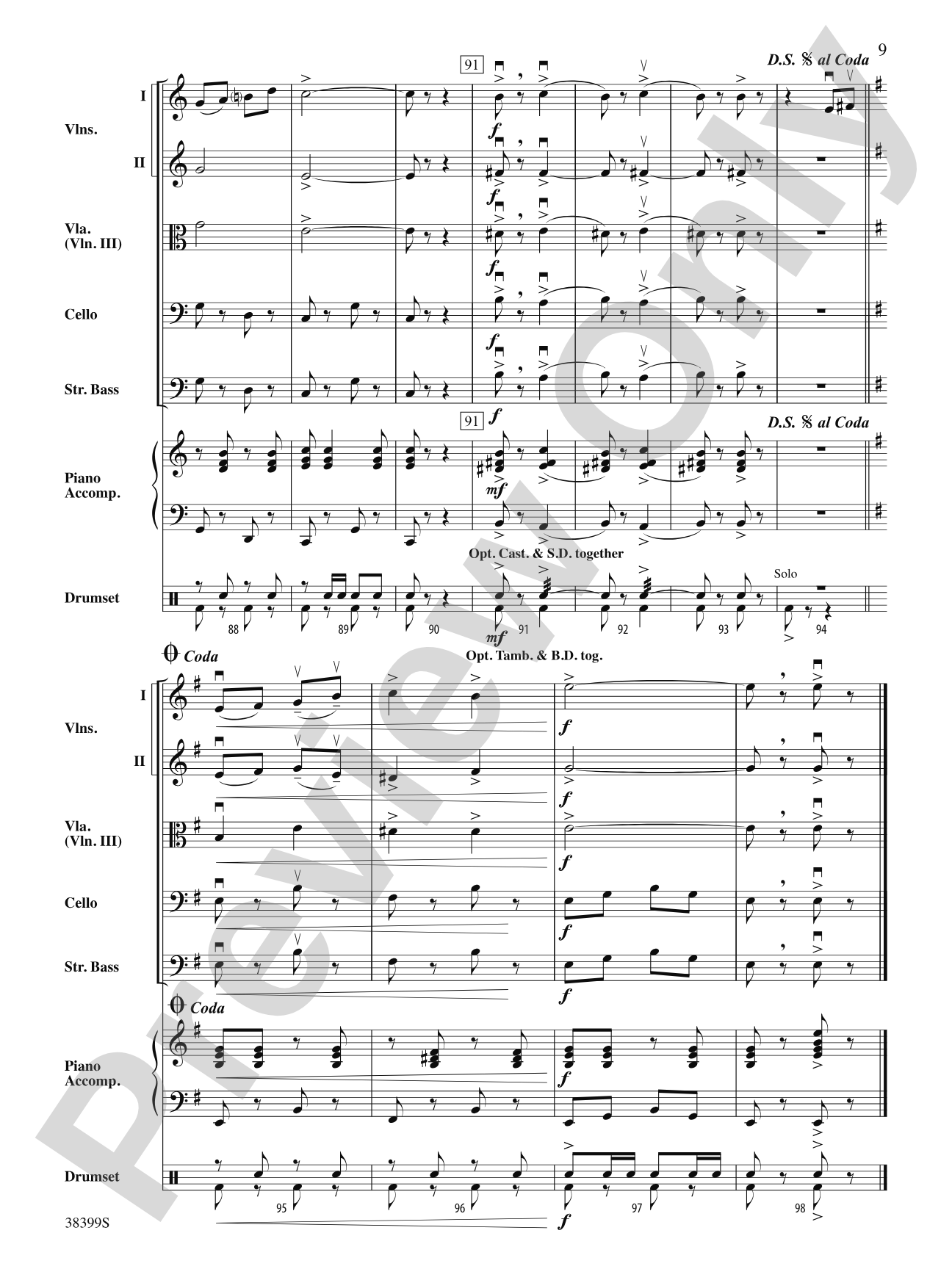 Andalucía: String Orchestra Conductor Score & Parts