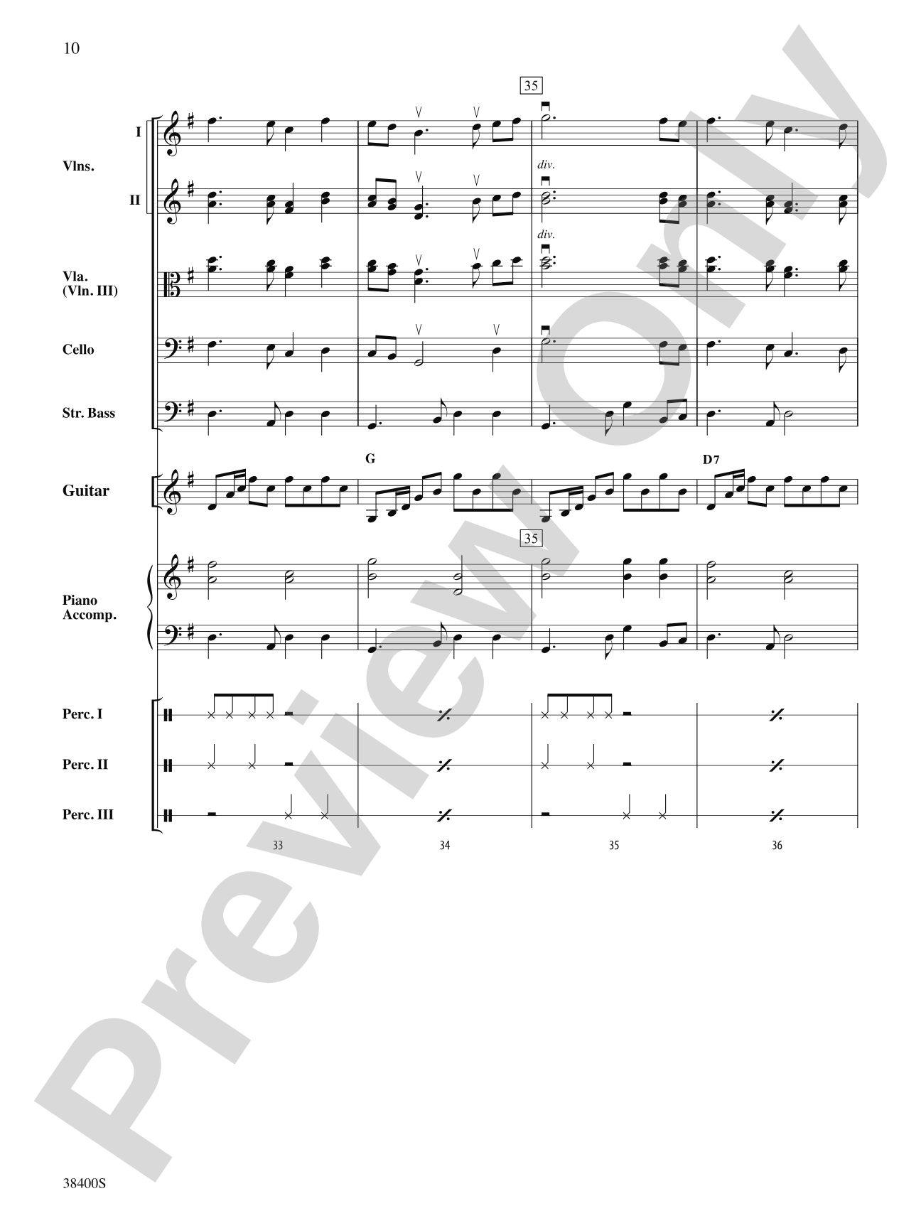 Canción del Amor: Score