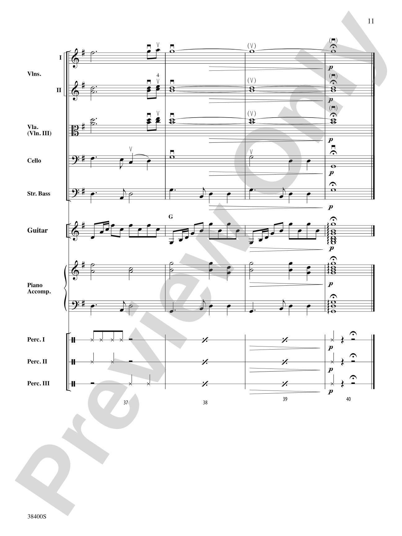 Canción del Amor: Score