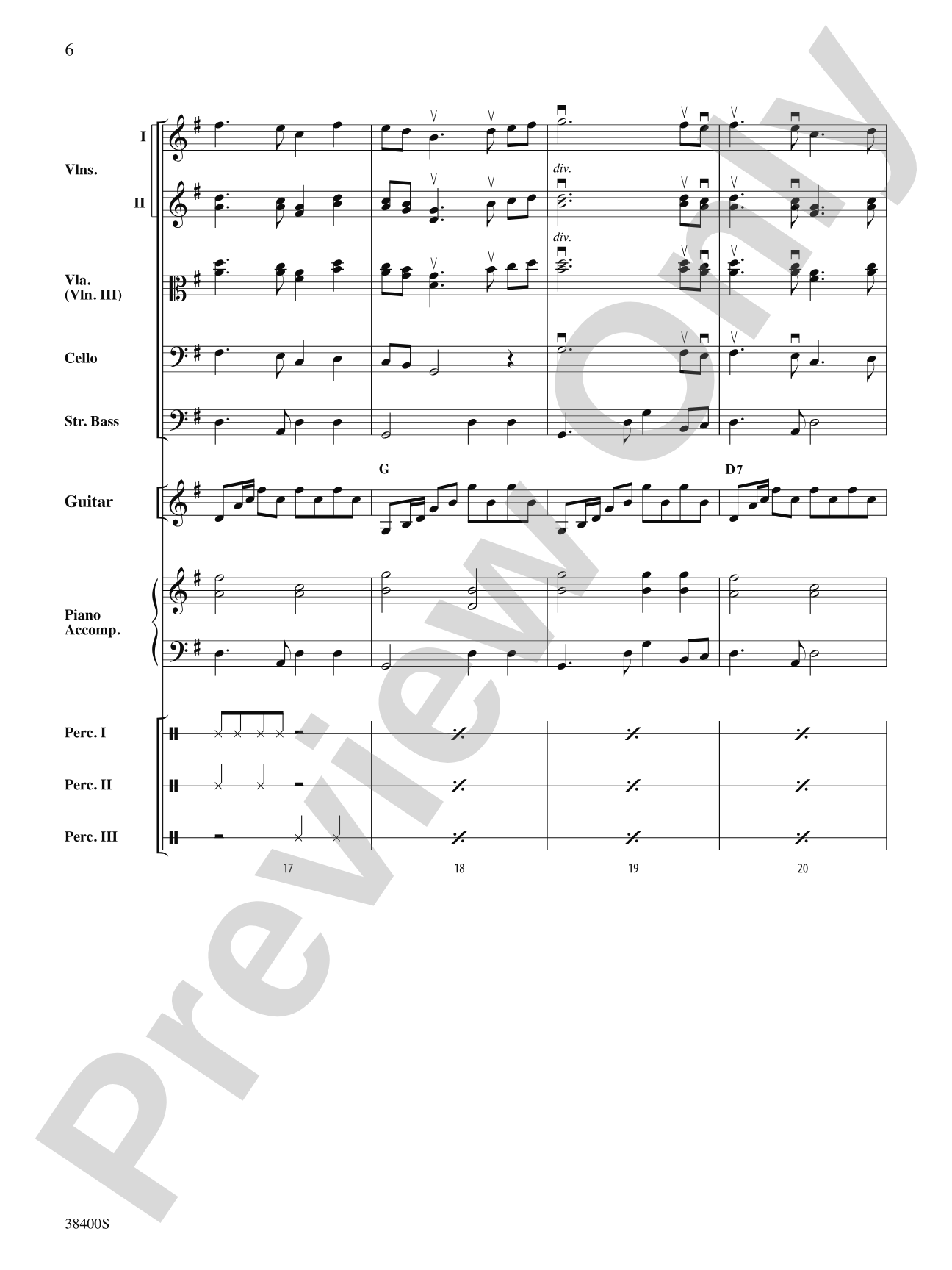 Canción del Amor: Score