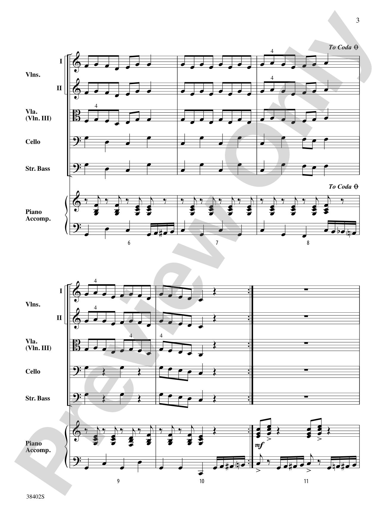 Pizzicato Pizazz!: String Orchestra Conductor Score & Parts