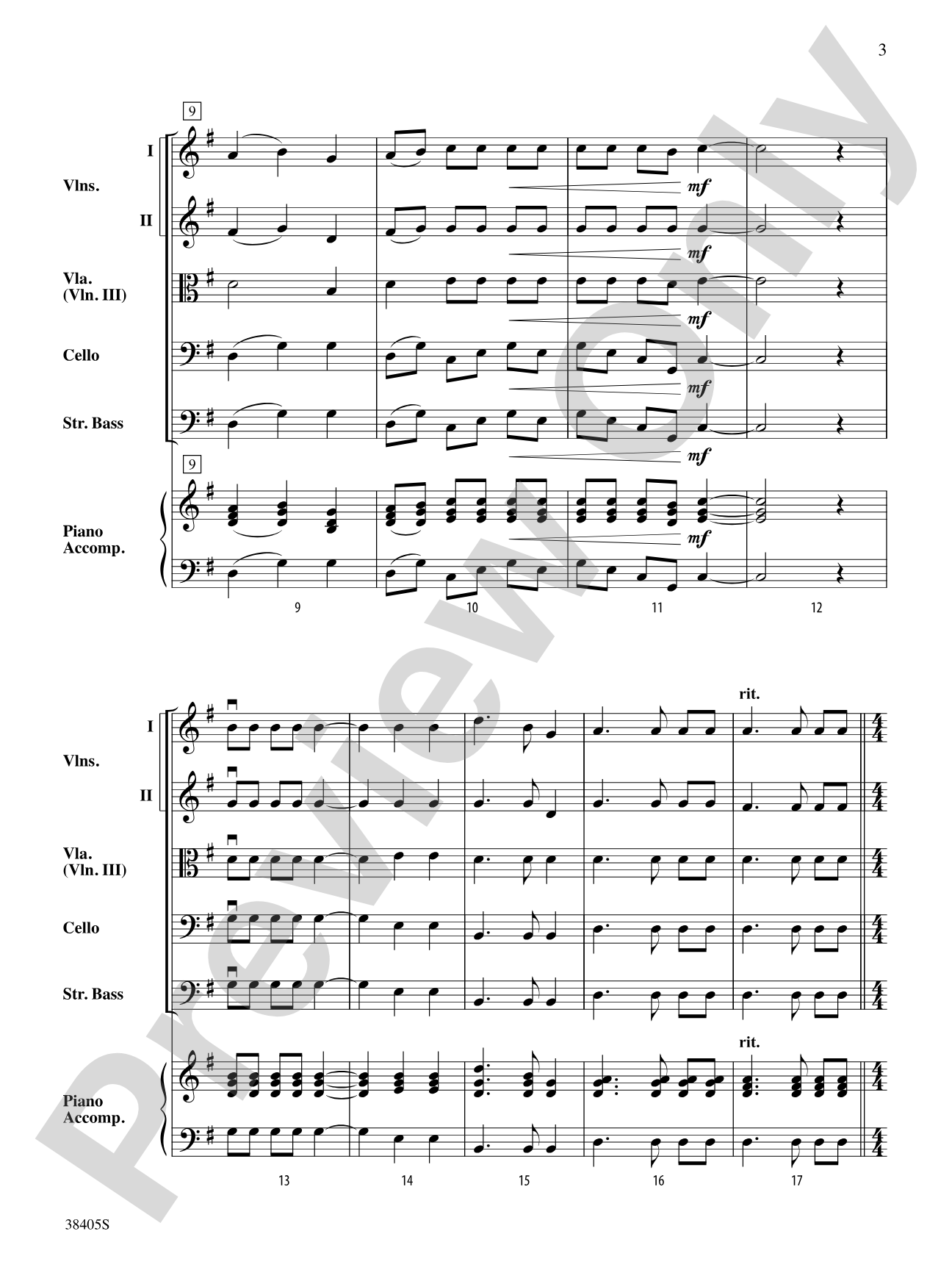Theme from the "1812 Overture": String Orchestra Conductor Score & Parts