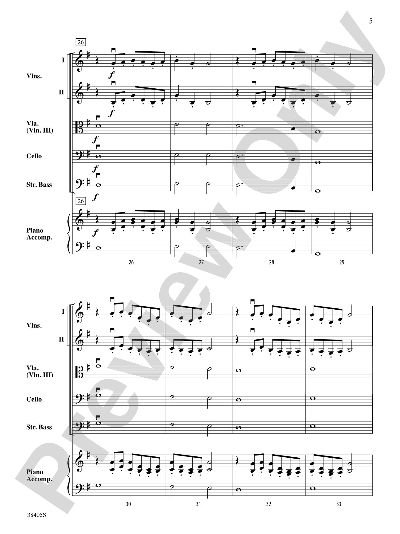 Theme from the "1812 Overture": String Orchestra Conductor Score & Parts