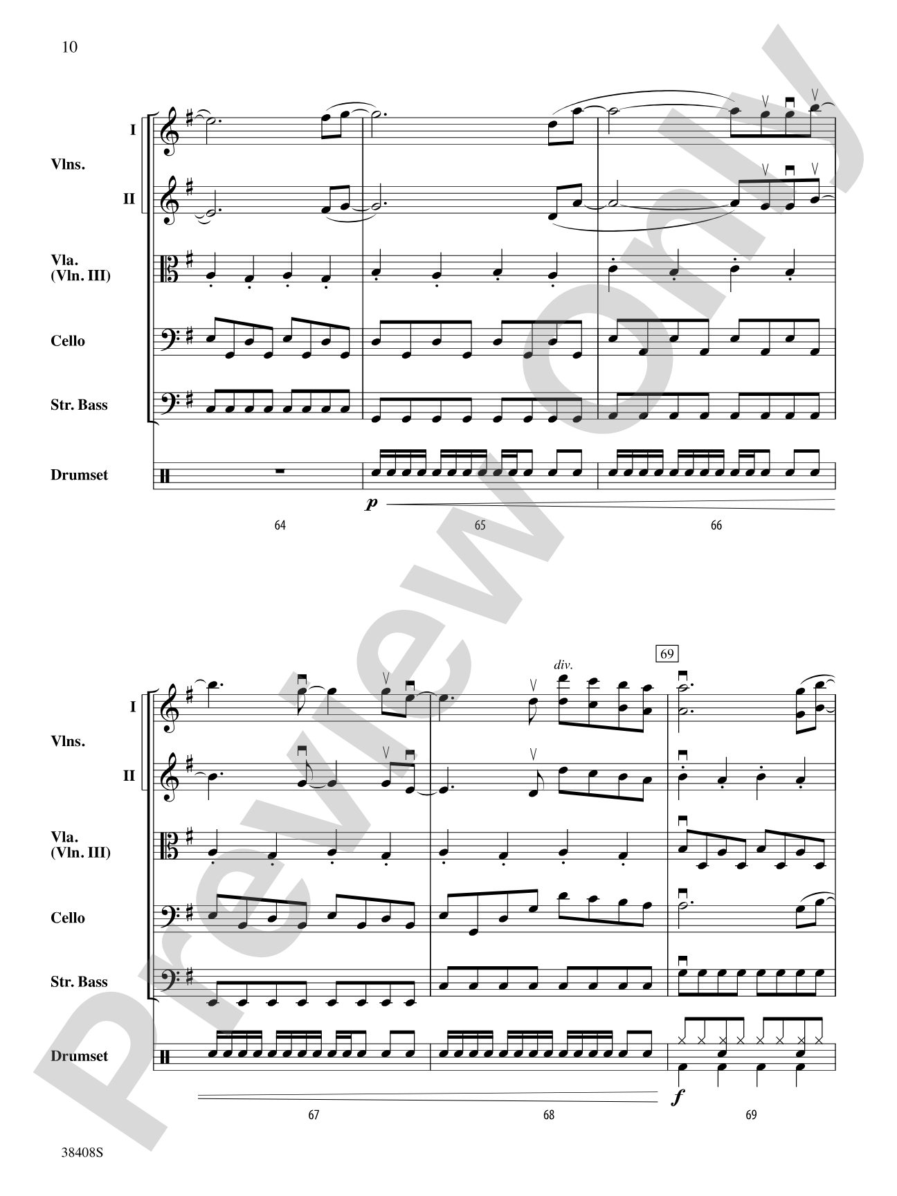 Firework: String Orchestra Conductor Score & Parts