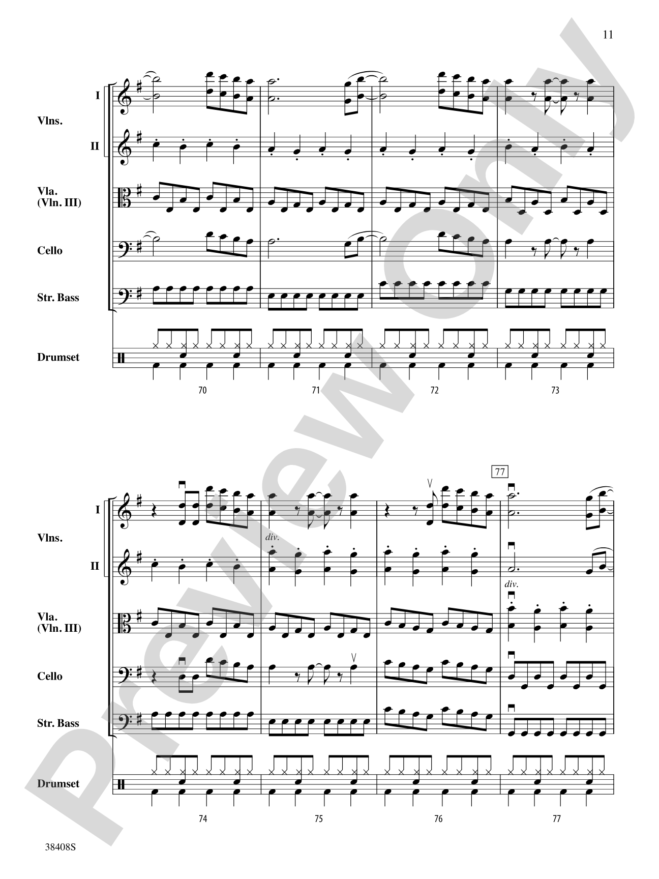 Firework: String Orchestra Conductor Score & Parts
