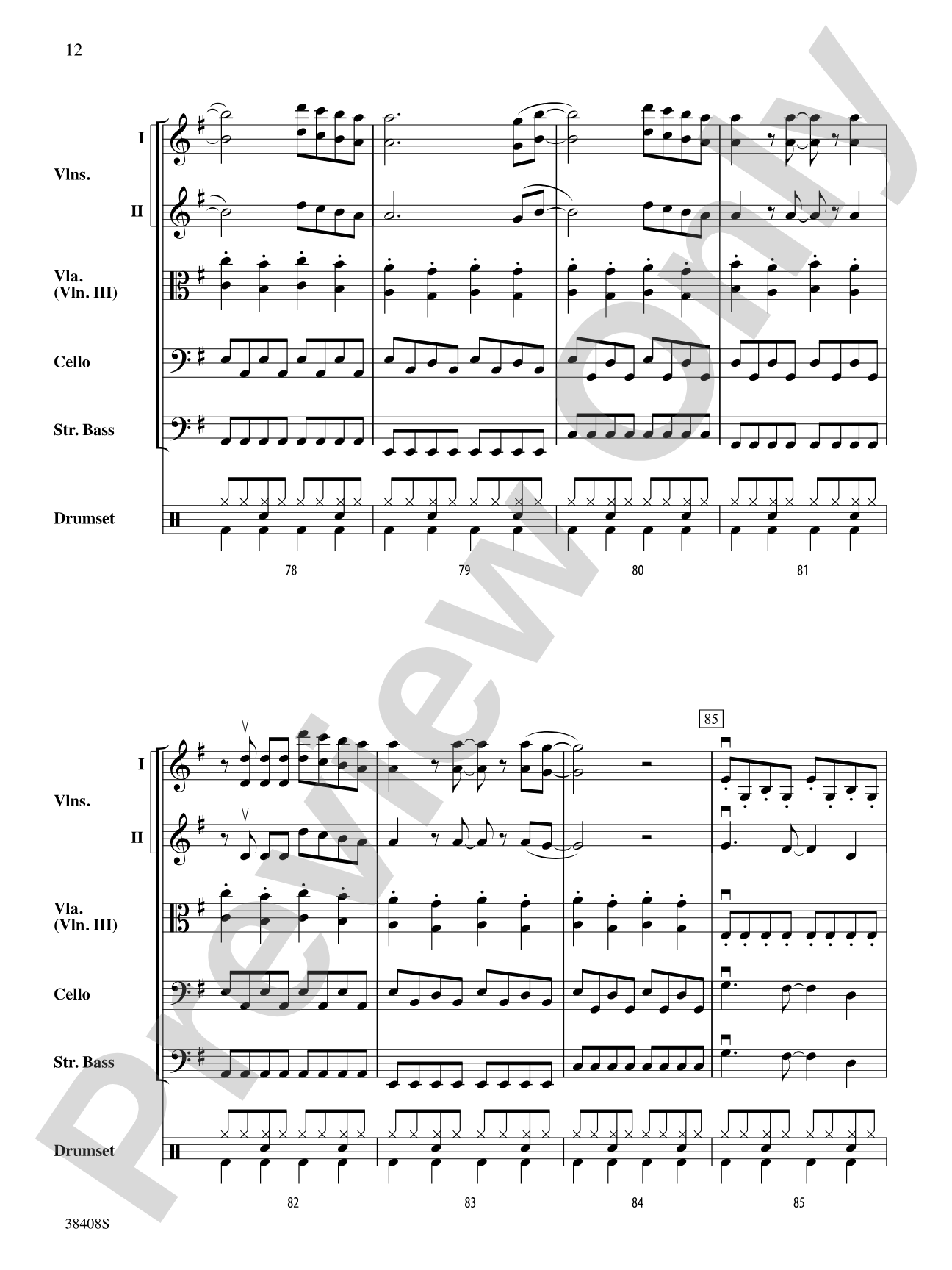 Firework: String Orchestra Conductor Score & Parts
