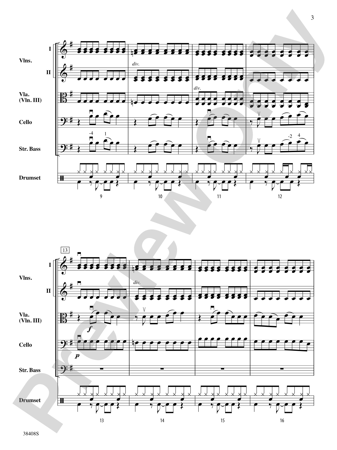 Firework: String Orchestra Conductor Score & Parts