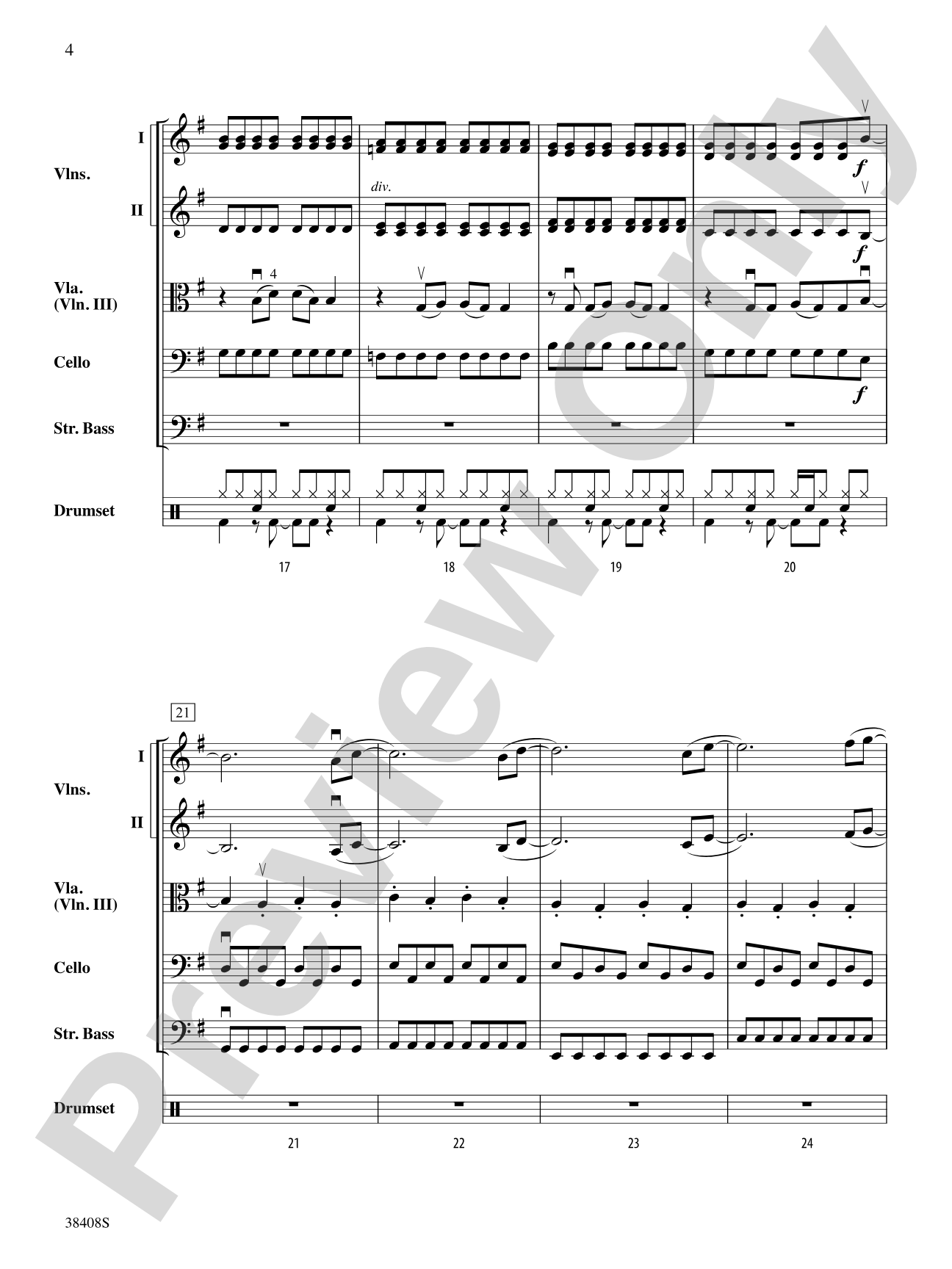 Firework: String Orchestra Conductor Score & Parts