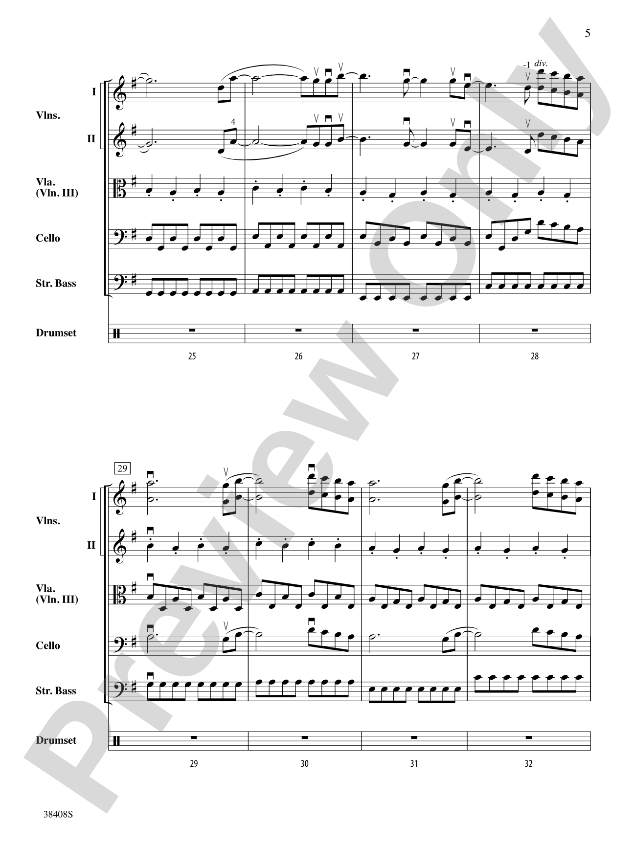 Firework: String Orchestra Conductor Score & Parts