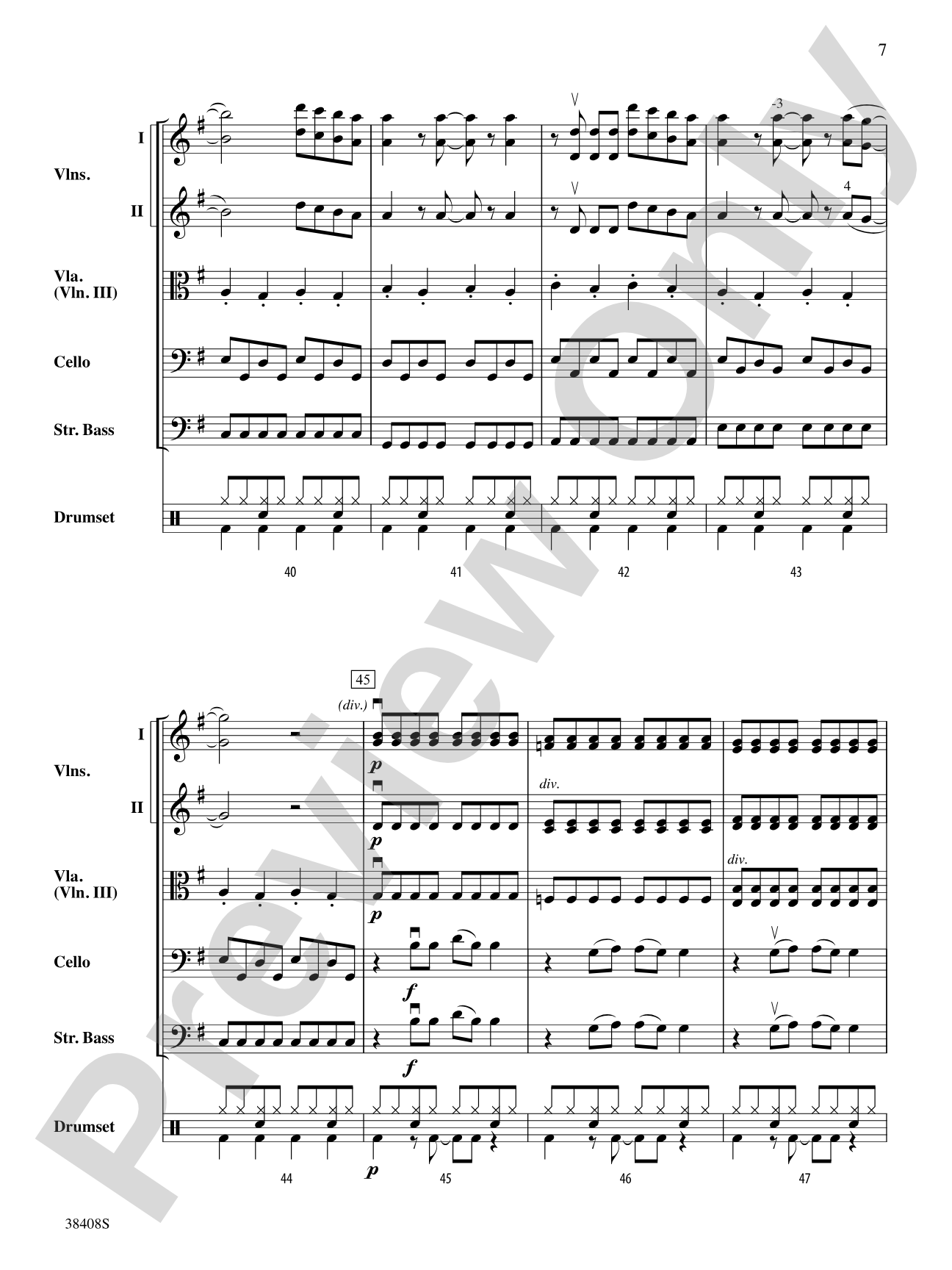 Firework: String Orchestra Conductor Score & Parts