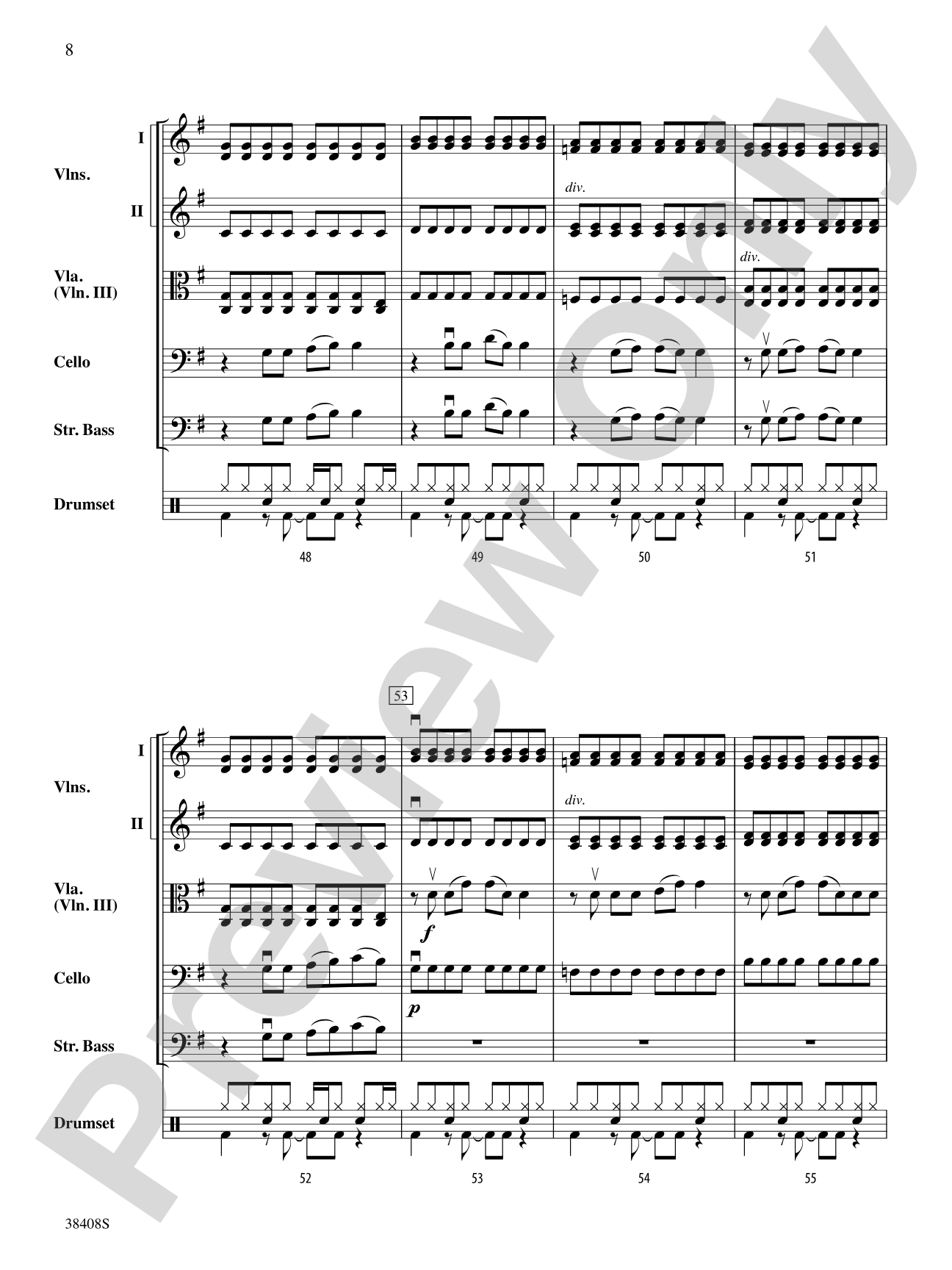 Firework: String Orchestra Conductor Score & Parts