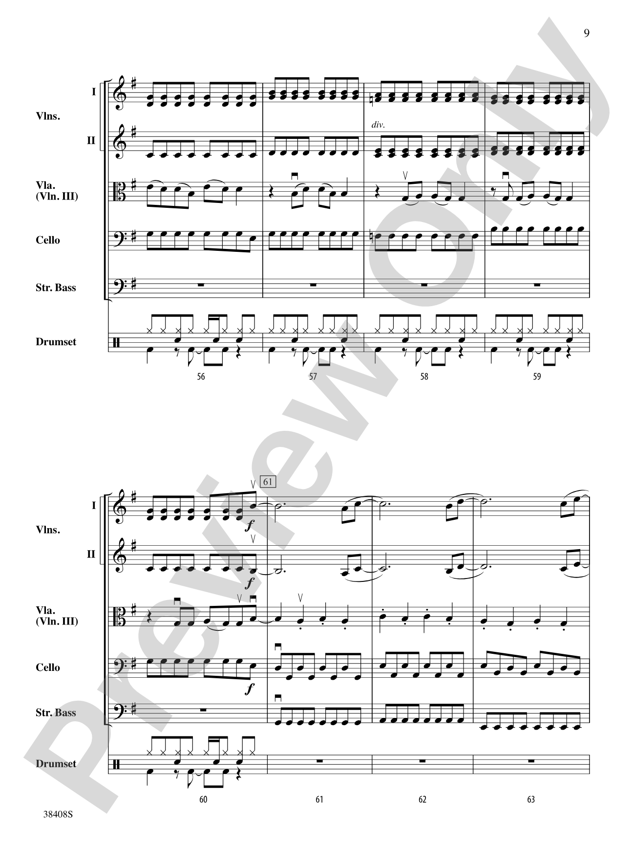 Firework: String Orchestra Conductor Score & Parts