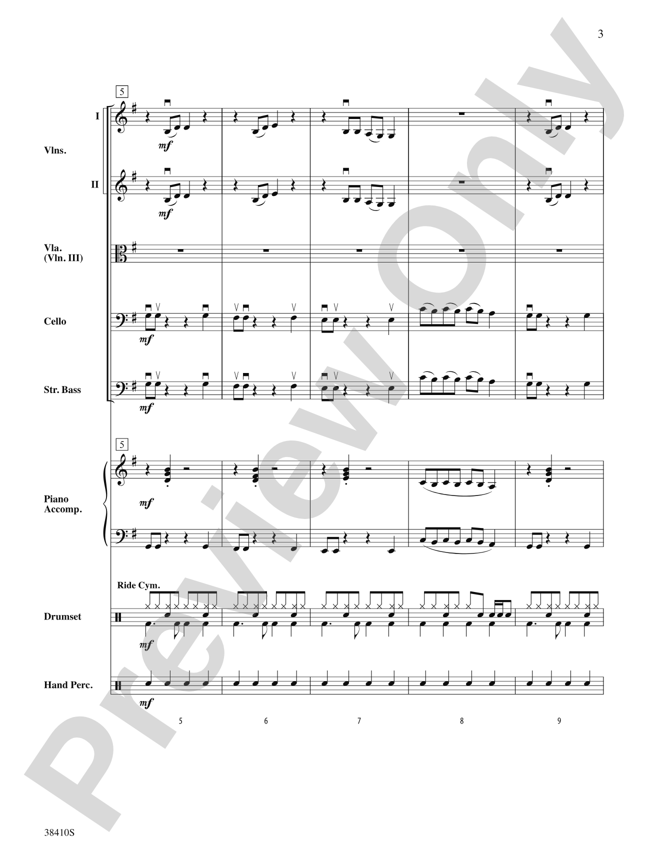 Any Way You Want It: String Orchestra Conductor Score & Parts