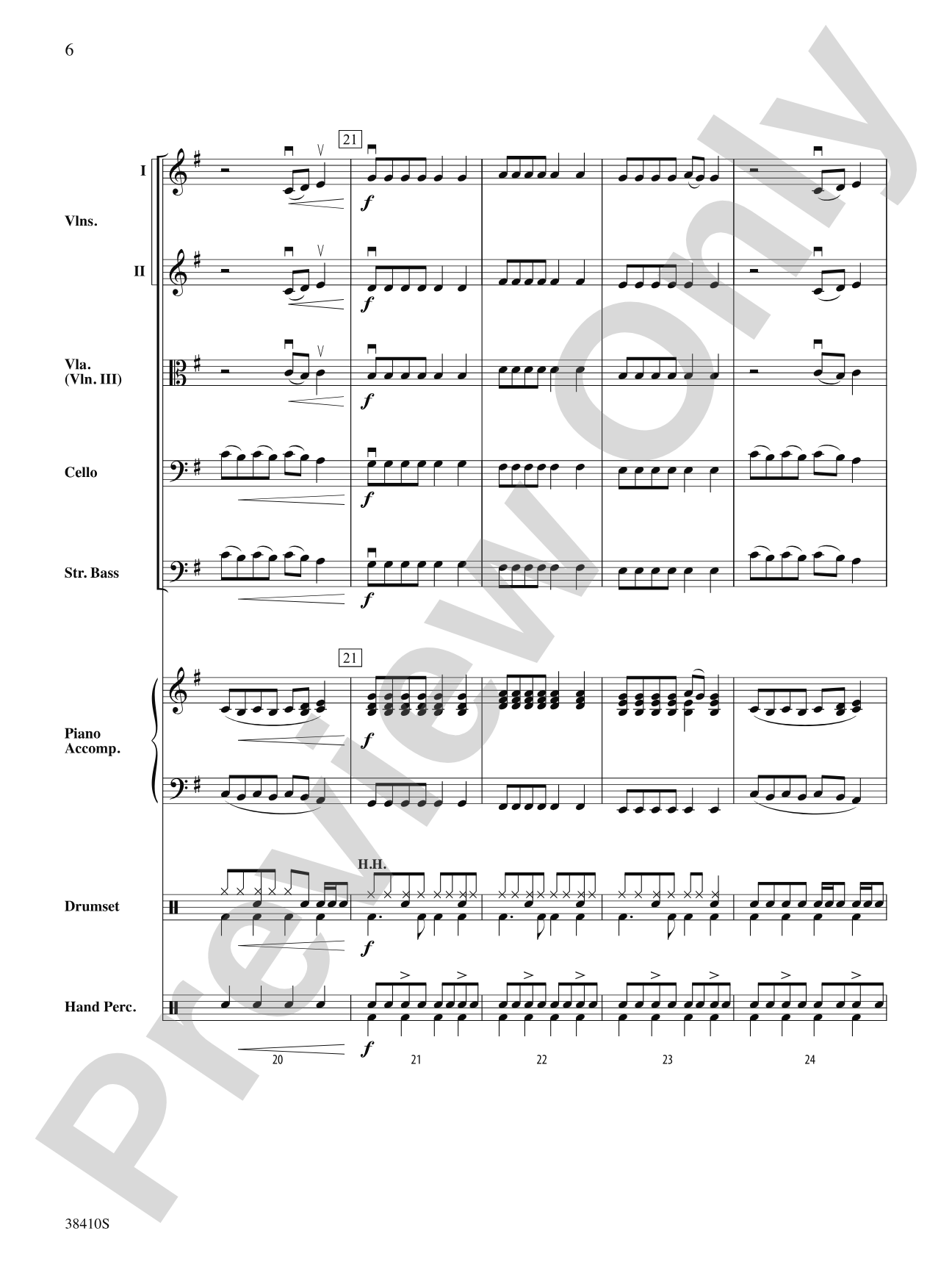 Any Way You Want It: String Orchestra Conductor Score & Parts