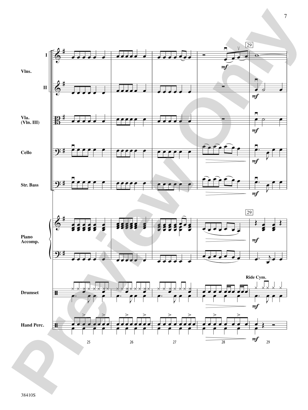 Any Way You Want It: String Orchestra Conductor Score & Parts