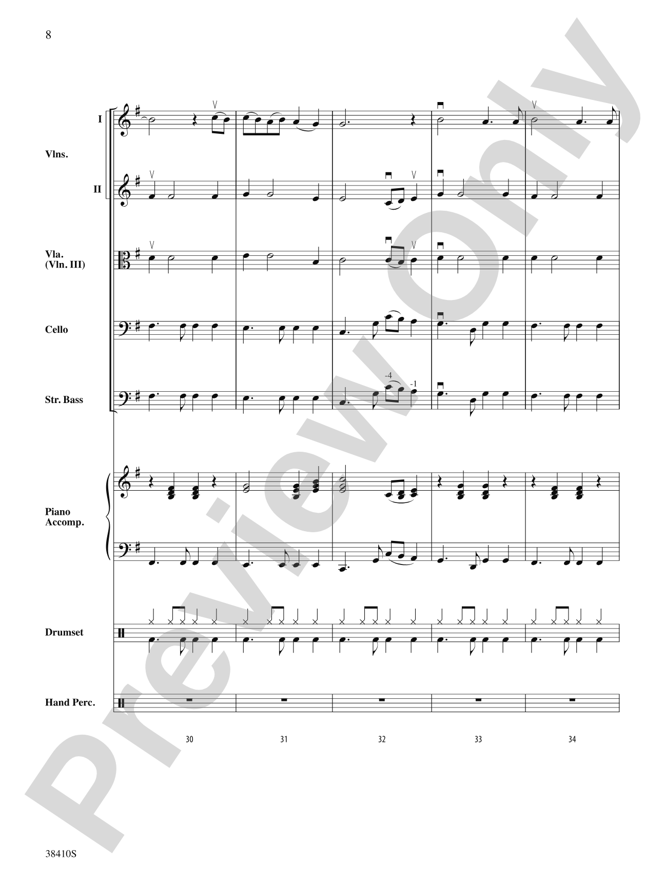 Any Way You Want It: String Orchestra Conductor Score & Parts