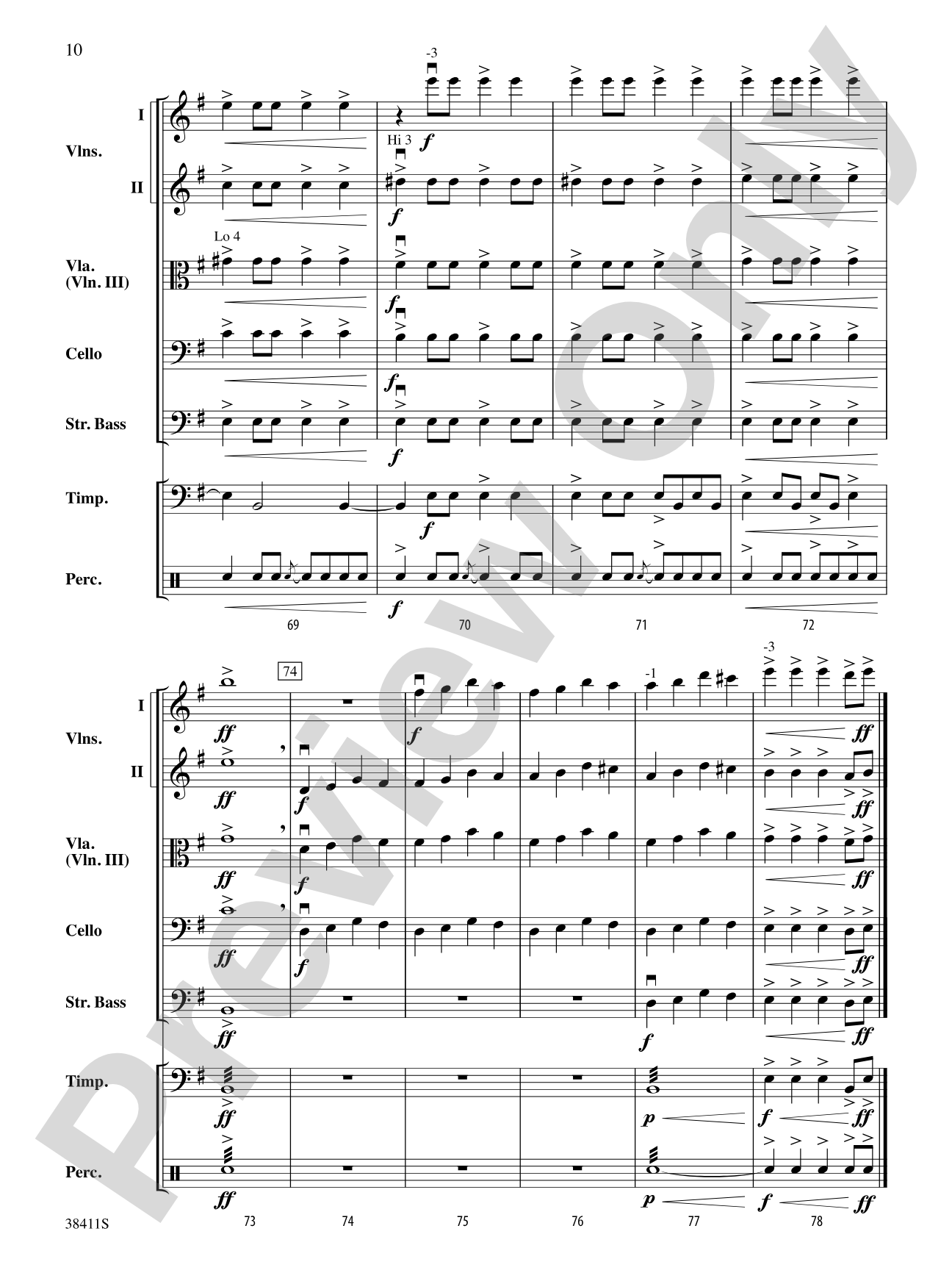 Crusade: String Orchestra Conductor Score & Parts
