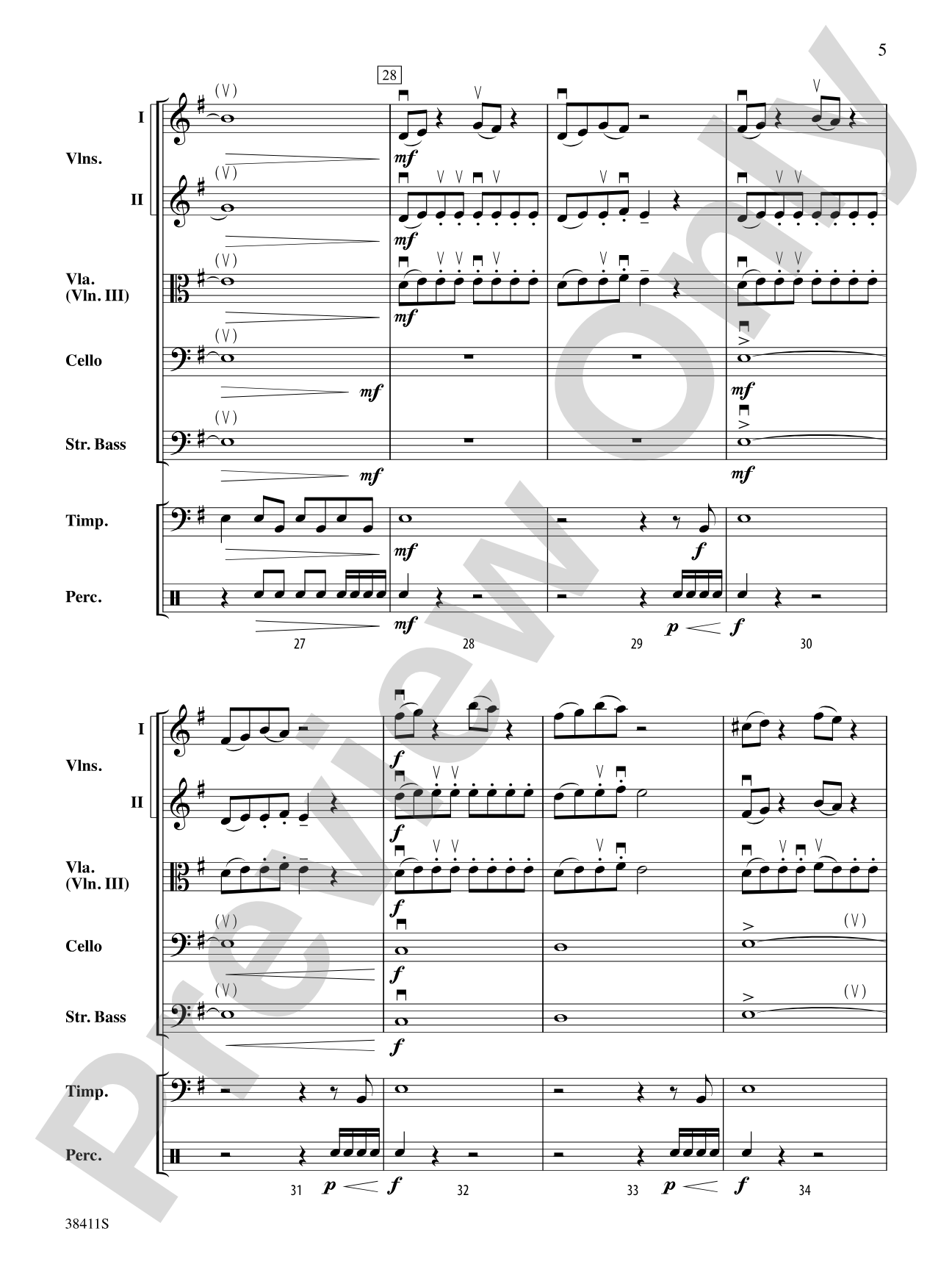 Crusade: String Orchestra Conductor Score & Parts