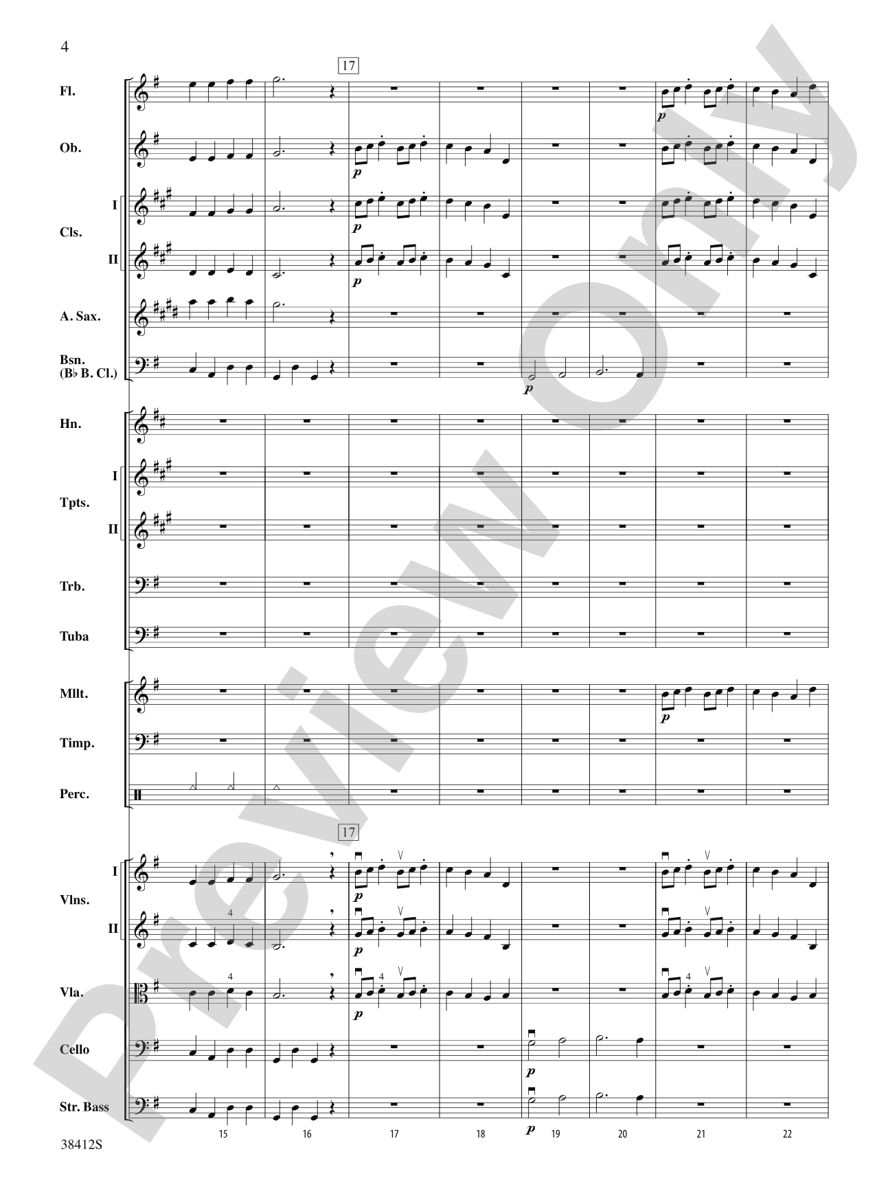 Rigaudon: Full Orchestra Conductor Score & Parts