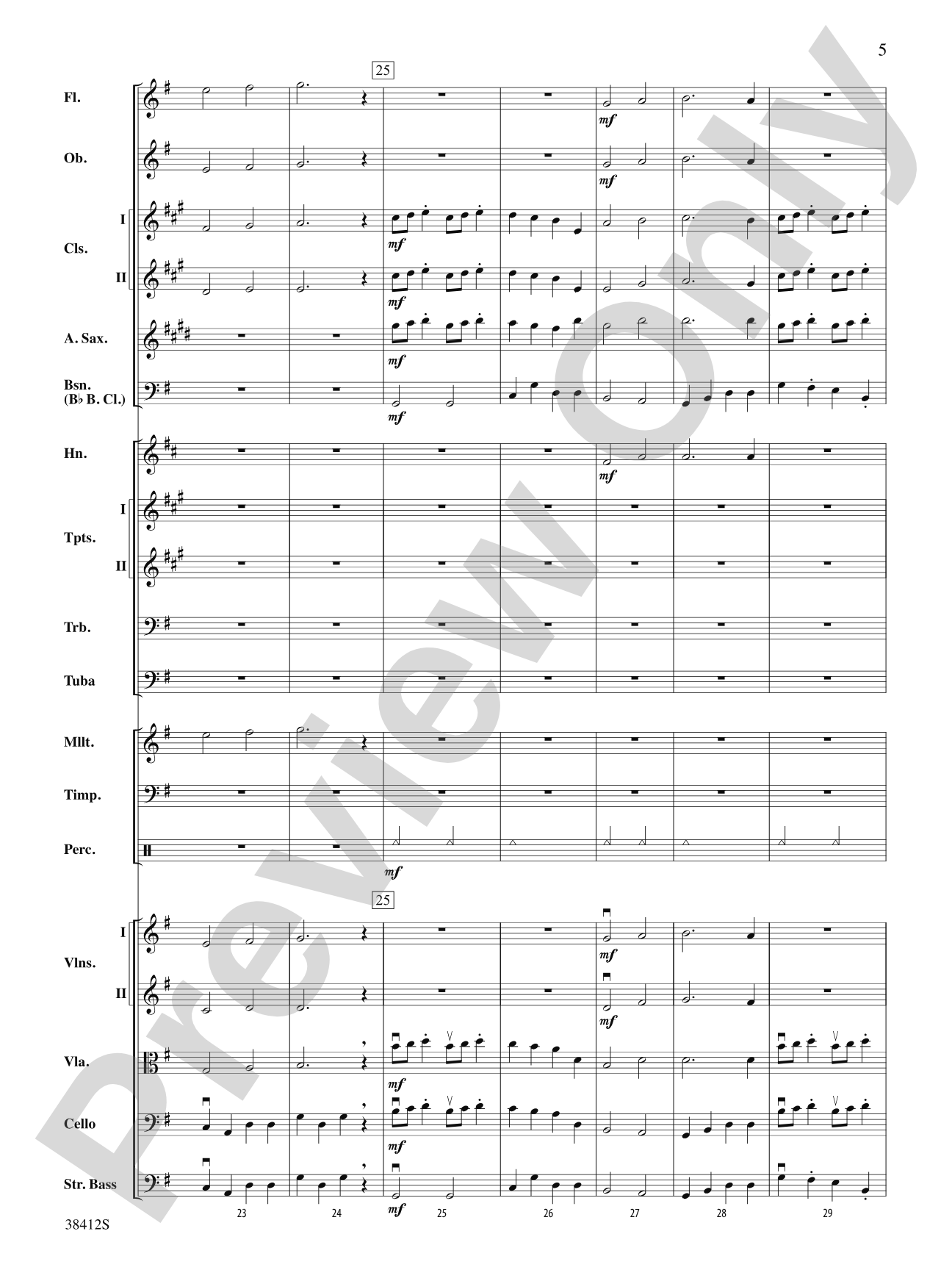 Rigaudon: Full Orchestra Conductor Score & Parts