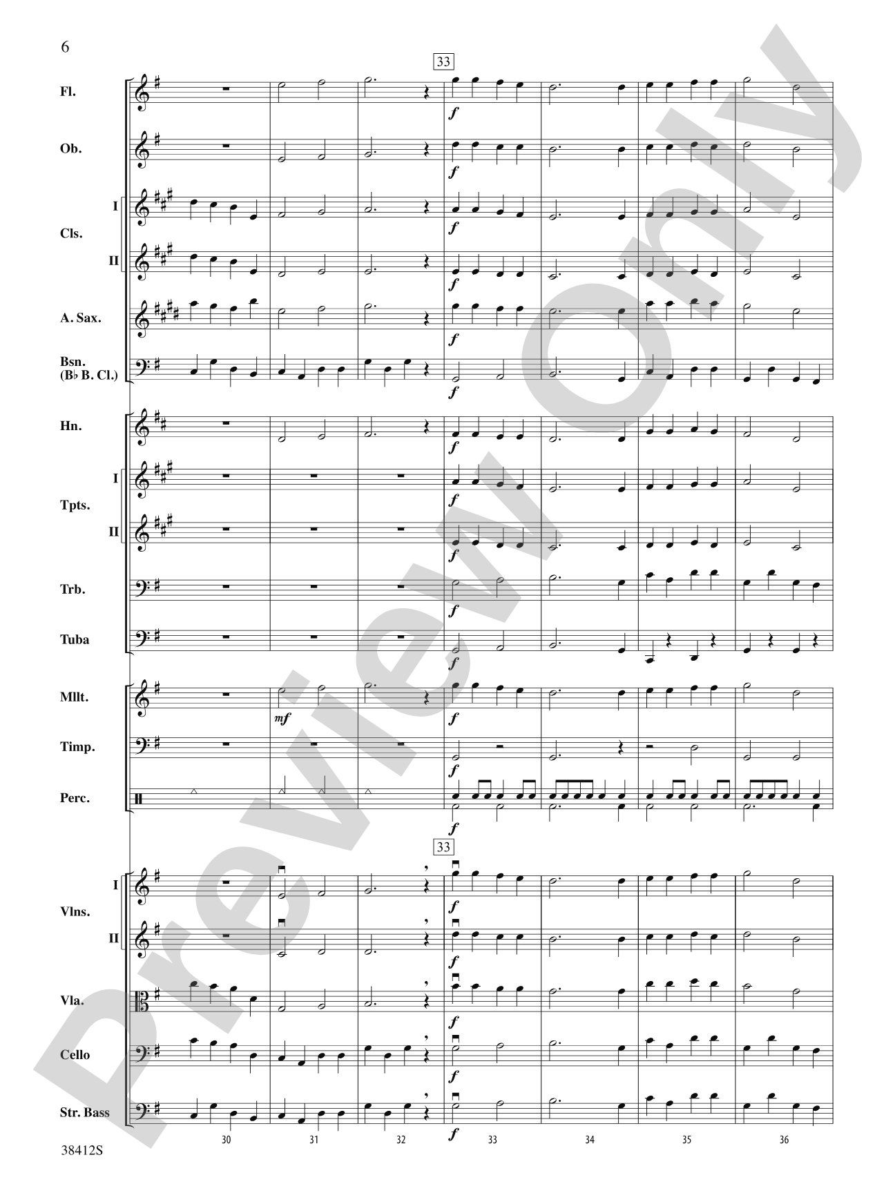 Rigaudon: Full Orchestra Conductor Score & Parts