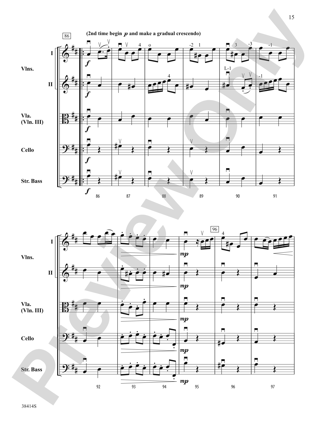 Concerto a Cinque, Op. 7, No. 1: String Orchestra Conductor Score & Parts