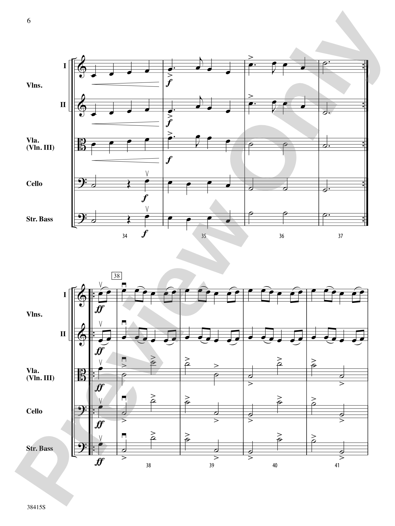 A Midsummer Night's Dream (Dance of the Clowns): String Orchestra Conductor Score & Parts