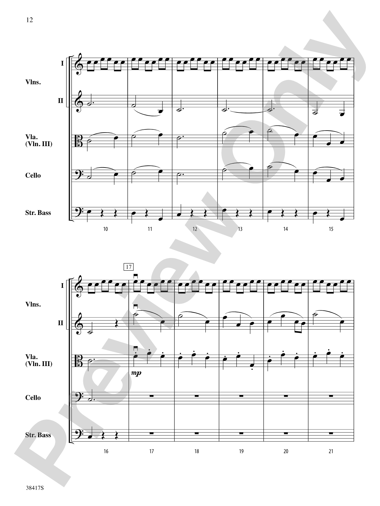 Themes from St. Paul's Suite: String Orchestra Conductor Score & Parts
