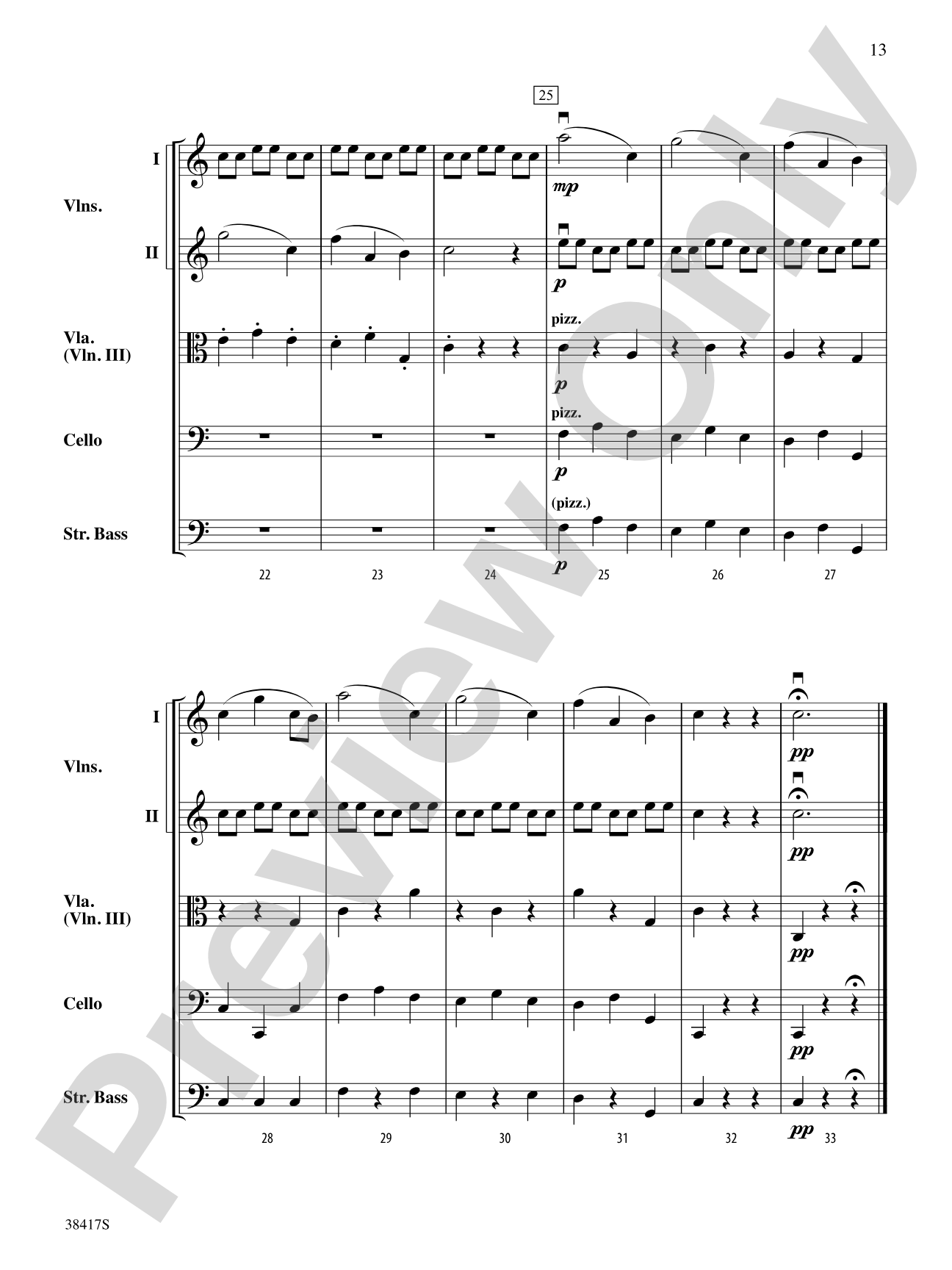Themes from St. Paul's Suite: String Orchestra Conductor Score & Parts